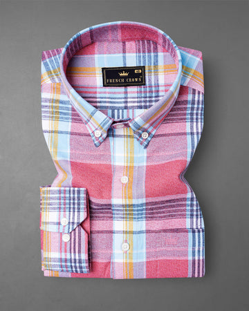 Charm Pink Plaid Dobby Textured Premium Giza Cotton Shirt 7693-BD-38, 7693-BD-H-38, 7693-BD-39,7693-BD-H-39, 7693-BD-40, 7693-BD-H-40, 7693-BD-42, 7693-BD-H-42, 7693-BD-44, 7693-BD-H-44, 7693-BD-46, 7693-BD-H-46, 7693-BD-48, 7693-BD-H-48, 7693-BD-50, 7693-BD-H-50, 7693-BD-52, 7693-BD-H-52