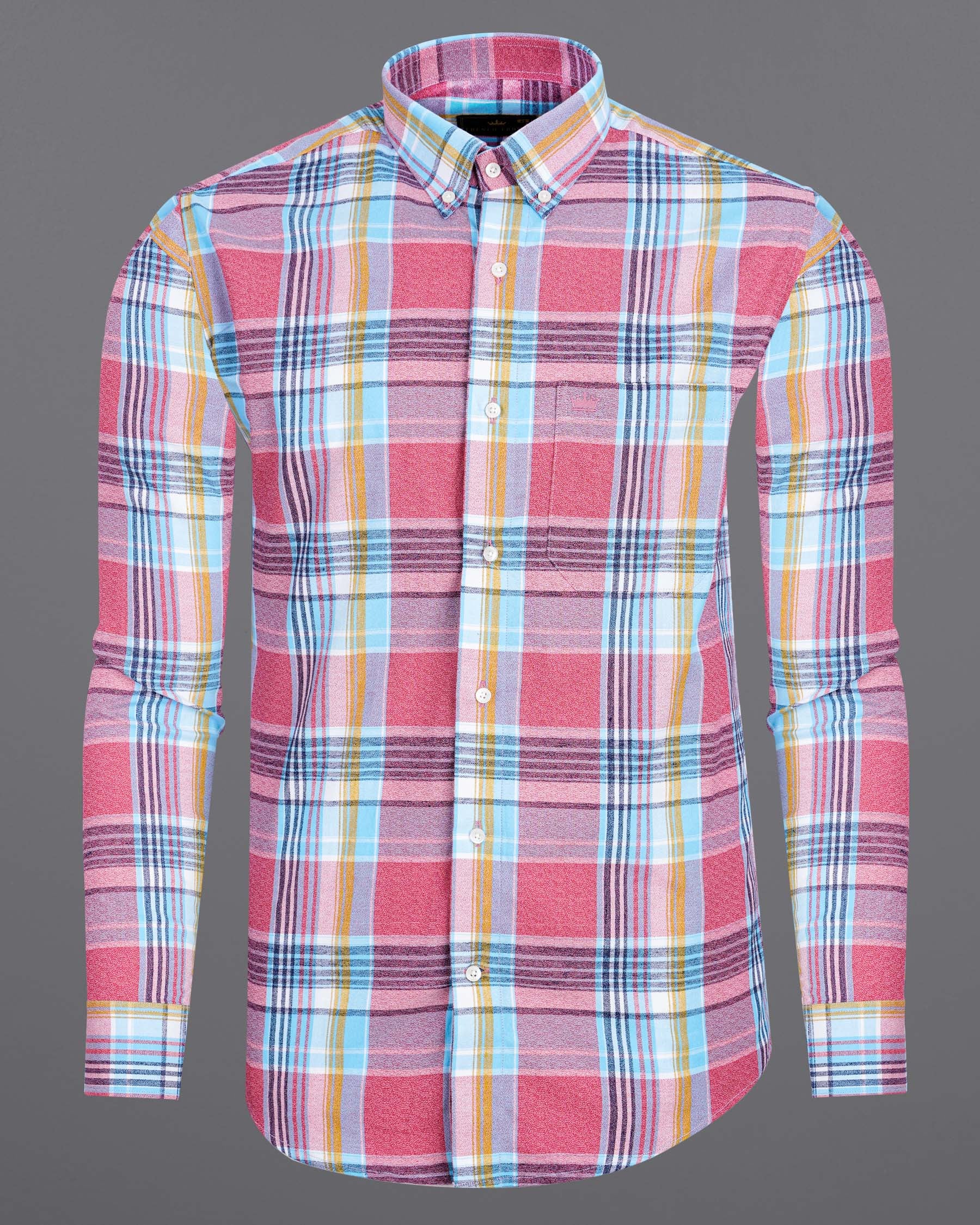 Charm Pink Plaid Dobby Textured Premium Giza Cotton Shirt 7693-BD-38, 7693-BD-H-38, 7693-BD-39,7693-BD-H-39, 7693-BD-40, 7693-BD-H-40, 7693-BD-42, 7693-BD-H-42, 7693-BD-44, 7693-BD-H-44, 7693-BD-46, 7693-BD-H-46, 7693-BD-48, 7693-BD-H-48, 7693-BD-50, 7693-BD-H-50, 7693-BD-52, 7693-BD-H-52