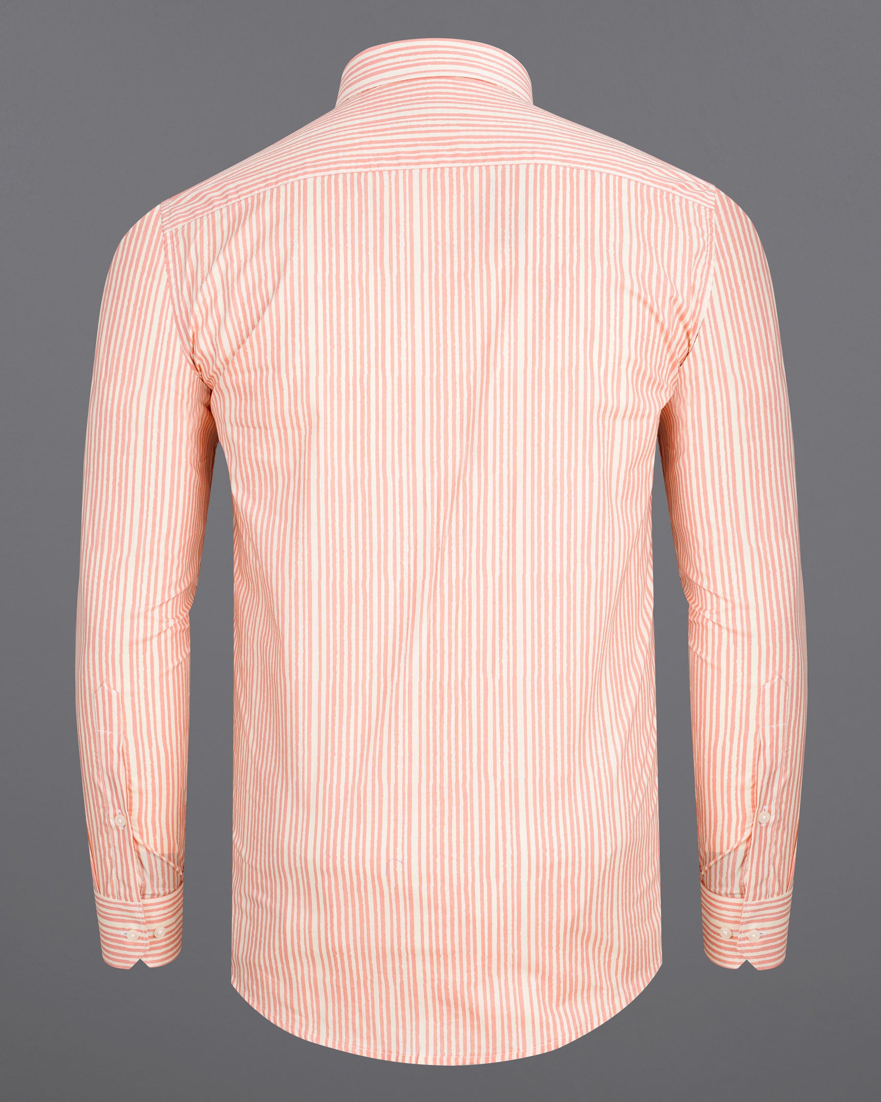 Zinnwaldite Peach with Seashell Beige Pin Striped Premium Cotton Shirt 7694-BD-38, 7694-BD-H-38, 7694-BD-39,7694-BD-H-39, 7694-BD-40, 7694-BD-H-40, 7694-BD-42, 7694-BD-H-42, 7694-BD-44, 7694-BD-H-44, 7694-BD-46, 7694-BD-H-46, 7694-BD-48, 7694-BD-H-48, 7694-BD-50, 7694-BD-H-50, 7694-BD-52, 7694-BD-H-52