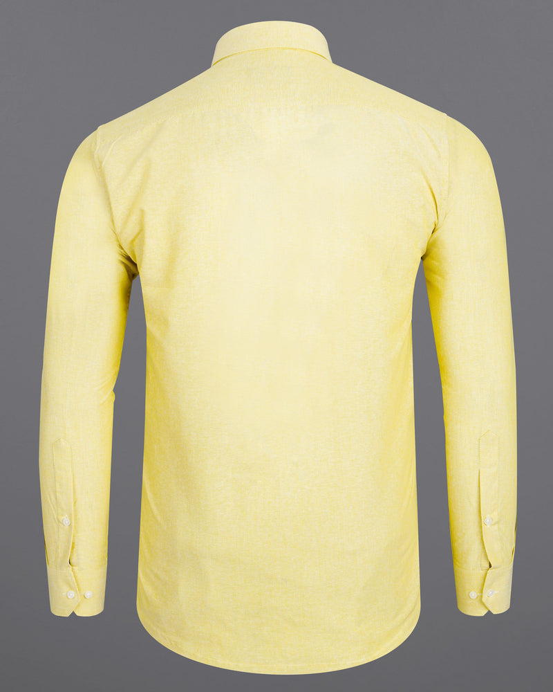Moccasin Yellow Floral Patched Royal Oxford Designer Shirt 7695-P213-38, 7695-P213-H-38, 7695-P213-39,7695-P213-H-39, 7695-P213-40, 7695-P213-H-40, 7695-P213-42, 7695-P213-H-42, 7695-P213-44, 7695-P213-H-44, 7695-P213-46, 7695-P213-H-46, 7695-P213-48, 7695-P213-H-48, 7695-P213-50, 7695-P213-H-50, 7695-P213-52, 7695-P213-H-52