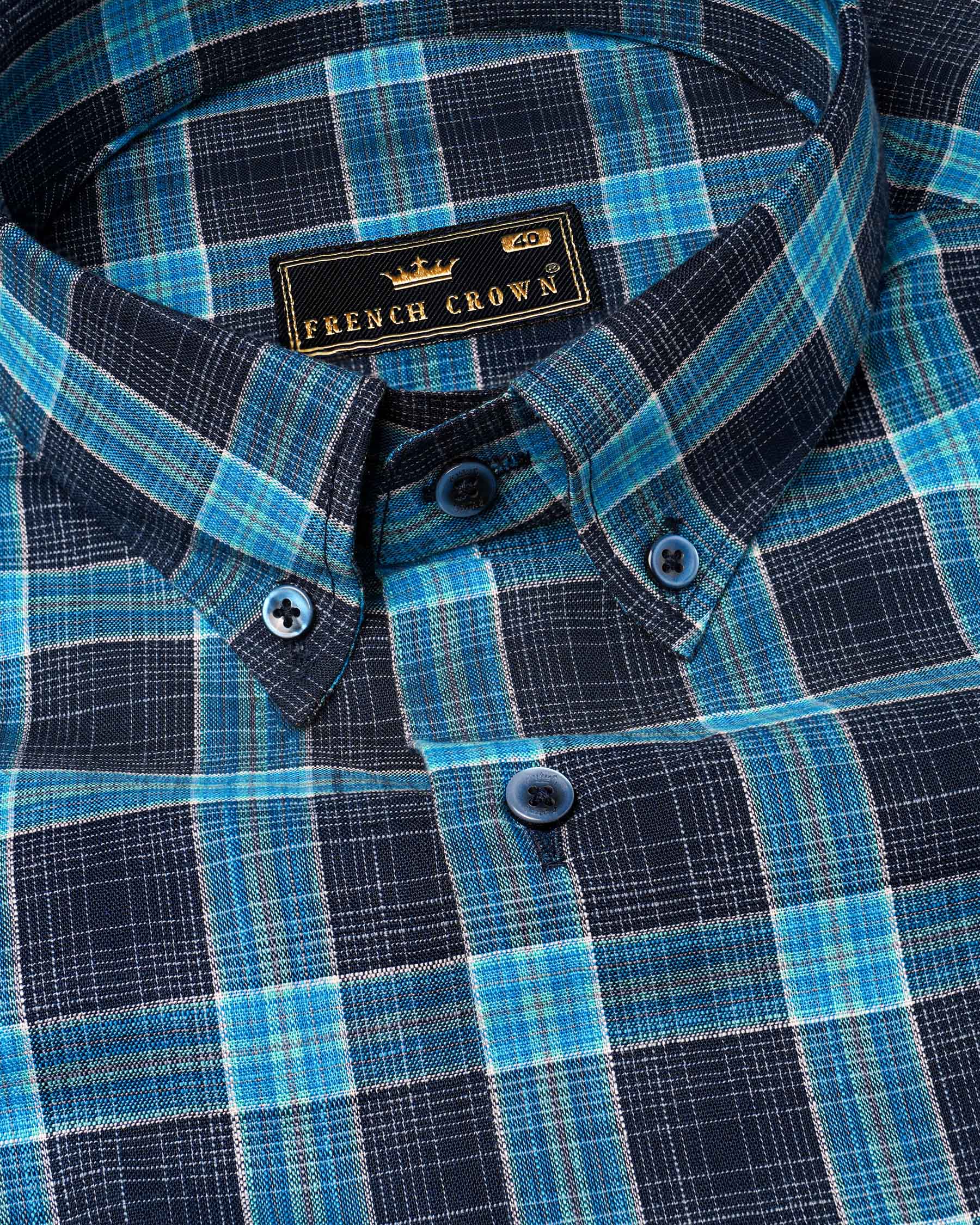 Mirage Navy Blue and Pacific Blue Plaid Dobby Textured Premium Giza Cotton Shirt 7701-BD-BLE-38, 7701-BD-BLE-H-38, 7701-BD-BLE-39,7701-BD-BLE-H-39, 7701-BD-BLE-40, 7701-BD-BLE-H-40, 7701-BD-BLE-42, 7701-BD-BLE-H-42, 7701-BD-BLE-44, 7701-BD-BLE-H-44, 7701-BD-BLE-46, 7701-BD-BLE-H-46, 7701-BD-BLE-48, 7701-BD-BLE-H-48, 7701-BD-BLE-50, 7701-BD-BLE-H-50, 7701-BD-BLE-52, 7701-BD-BLE-H-52