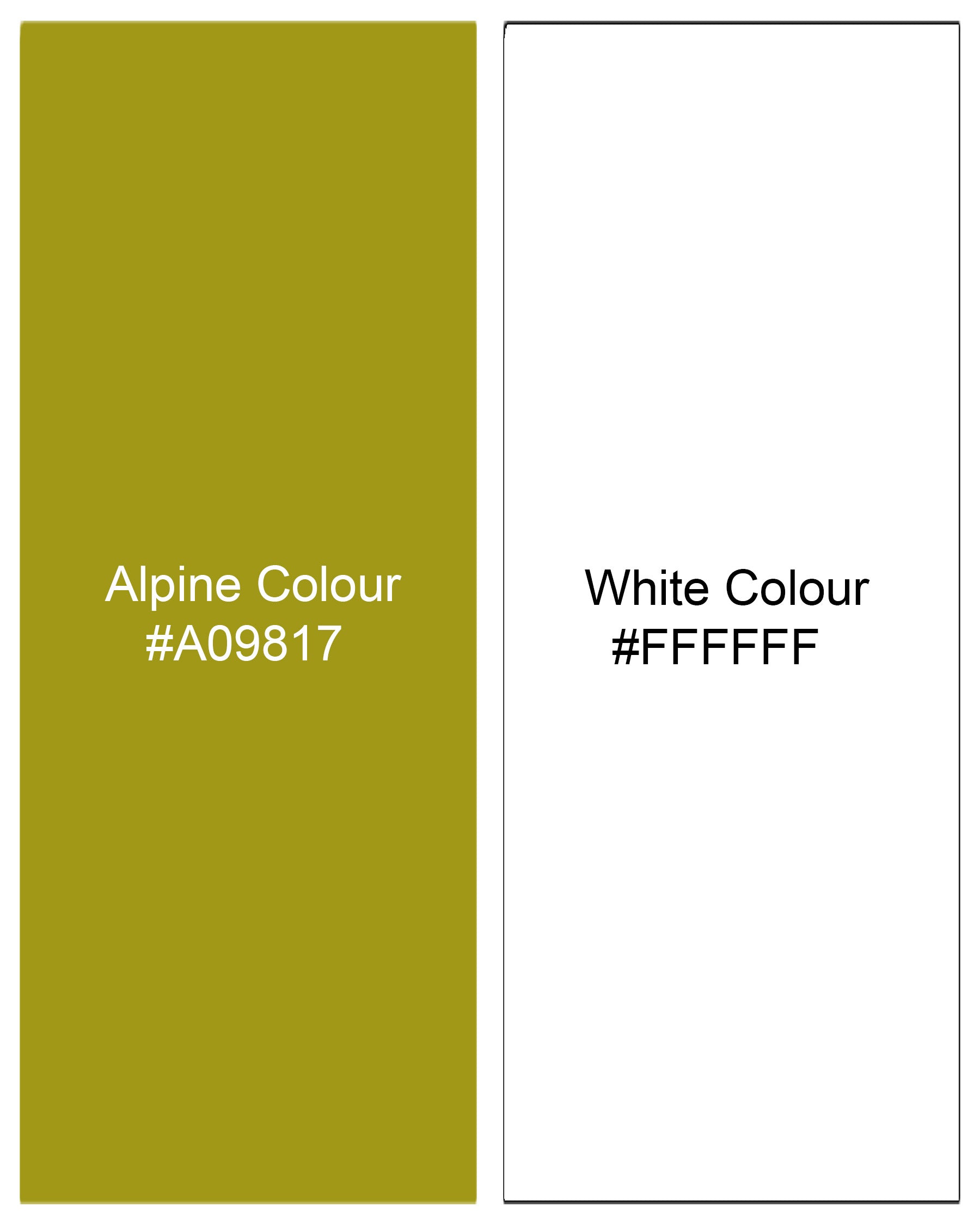 Alpine Olive Green and Bright White Checked Premium Cotton Designer Shirt 7702-P310-38, 7702-P310-39, 7702-P310-40, 7702-P310-42, 7702-P310-44, 7702-P310-46, 7702-P310-48, 7702-P310-50, 7702-P310-52