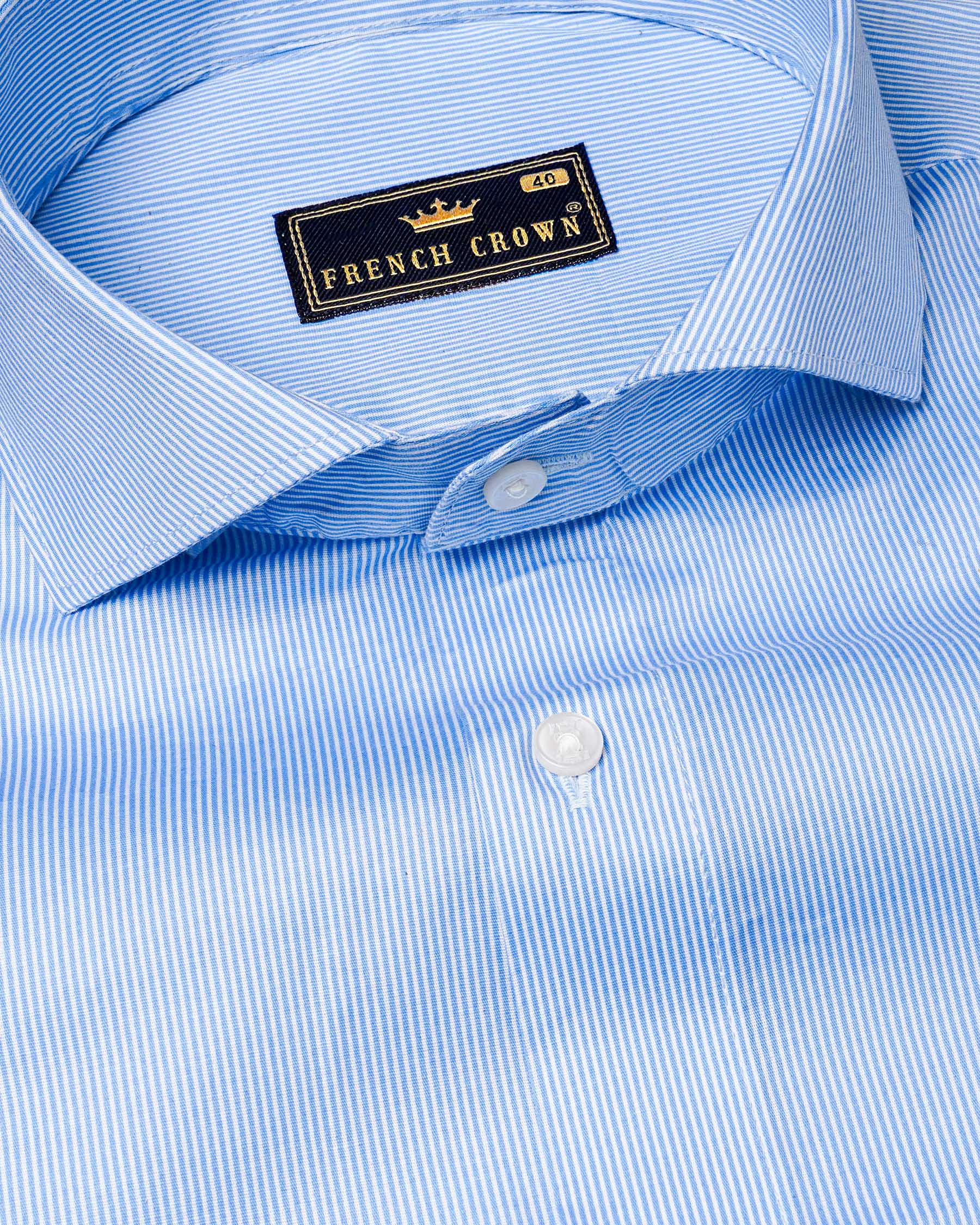 Carolina Blue Pin Striped Premium Cotton Shirt 7709-CA-38, 7709-CA-H-38, 7709-CA-39,7709-CA-H-39, 7709-CA-40, 7709-CA-H-40, 7709-CA-42, 7709-CA-H-42, 7709-CA-44, 7709-CA-H-44, 7709-CA-46, 7709-CA-H-46, 7709-CA-48, 7709-CA-H-48, 7709-CA-50, 7709-CA-H-50, 7709-CA-52, 7709-CA-H-52