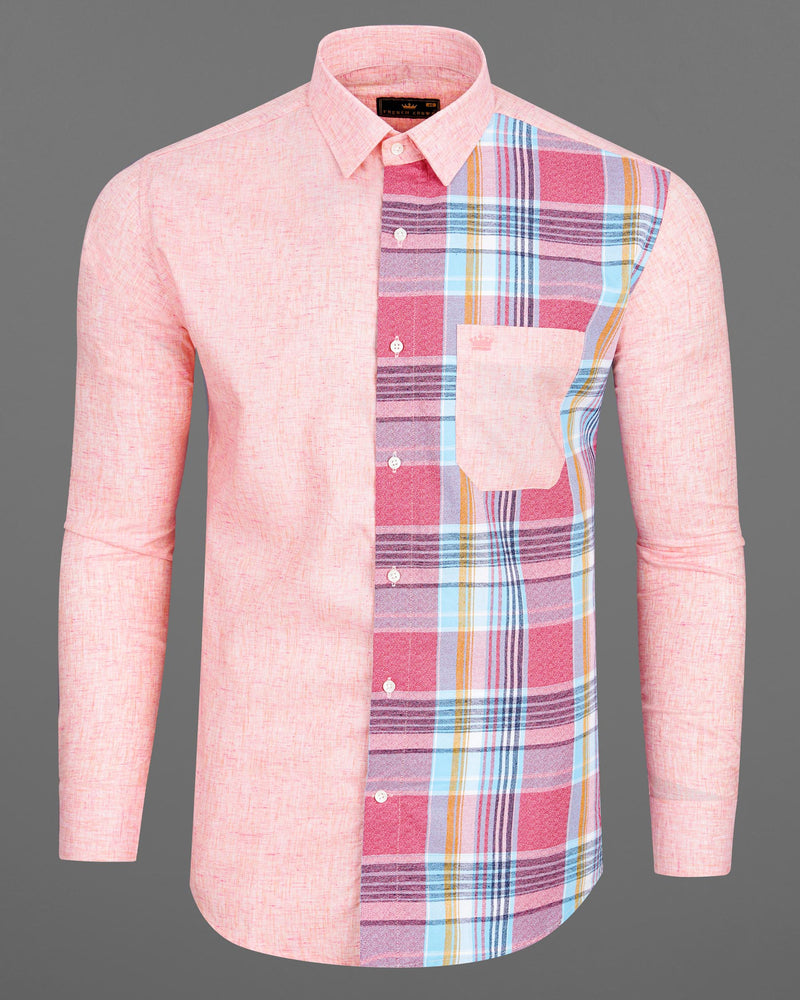Cosmos Pink and Froly Pink Dobby Textured Premium Giza Cotton Designer Shirt 7717-P189-38, 7717-P189-H-38, 7717-P189-39,7717-P189-H-39, 7717-P189-40, 7717-P189-H-40, 7717-P189-42, 7717-P189-H-42, 7717-P189-44, 7717-P189-H-44, 7717-P189-46, 7717-P189-H-46, 7717-P189-48, 7717-P189-H-48, 7717-P189-50, 7717-P189-H-50, 7717-P189-52, 7717-P189-H-52