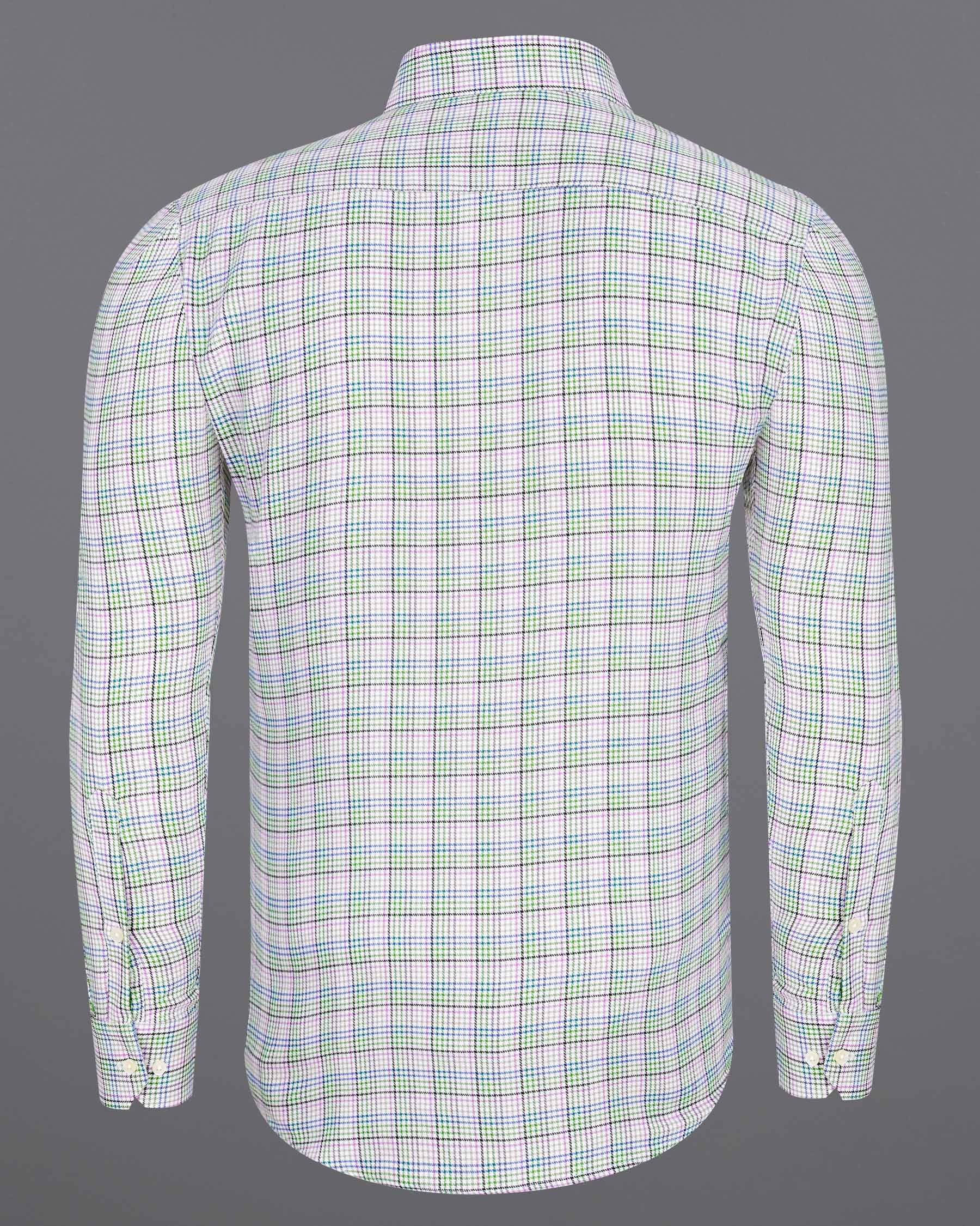 Mantis Green and White with Multi colored Plaid Twill Premium Cotton Shirt 7721-38, 7721-H-38, 7721-39,7721-H-39, 7721-40, 7721-H-40, 7721-42, 7721-H-42, 7721-44, 7721-H-44, 7721-46, 7721-H-46, 7721-48, 7721-H-48, 7721-50, 7721-H-50, 7721-52, 7721-H-52