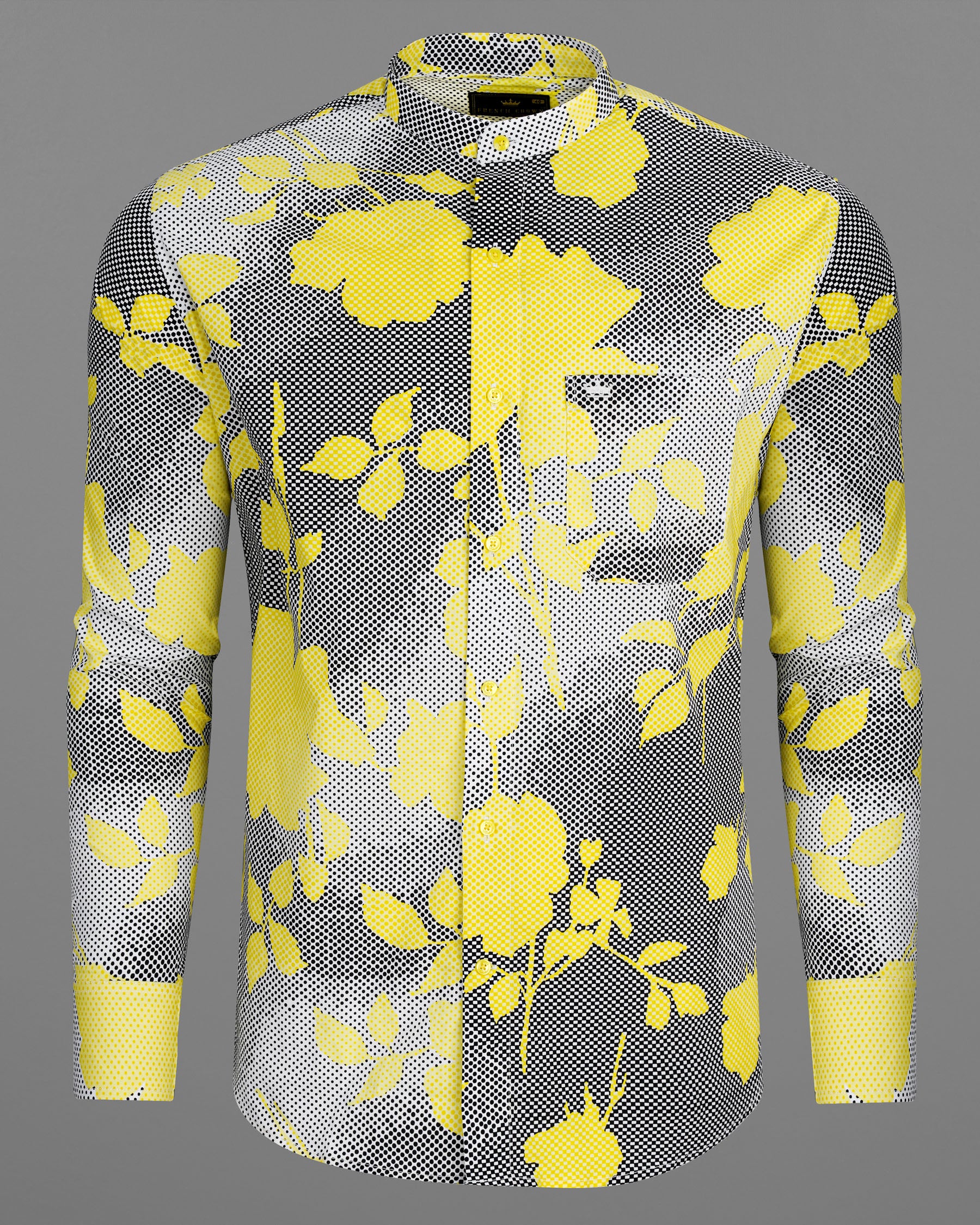 Jade Black and Portica Yellow Floral Printed Premium Cotton Shirt 7728-M-YL-38, 7728-M-YL-H-38, 7728-M-YL-39,7728-M-YL-H-39, 7728-M-YL-40, 7728-M-YL-H-40, 7728-M-YL-42, 7728-M-YL-H-42, 7728-M-YL-44, 7728-M-YL-H-44, 7728-M-YL-46, 7728-M-YL-H-46, 7728-M-YL-48, 7728-M-YL-H-48, 7728-M-YL-50, 7728-M-YL-H-50, 7728-M-YL-52, 7728-M-YL-H-52