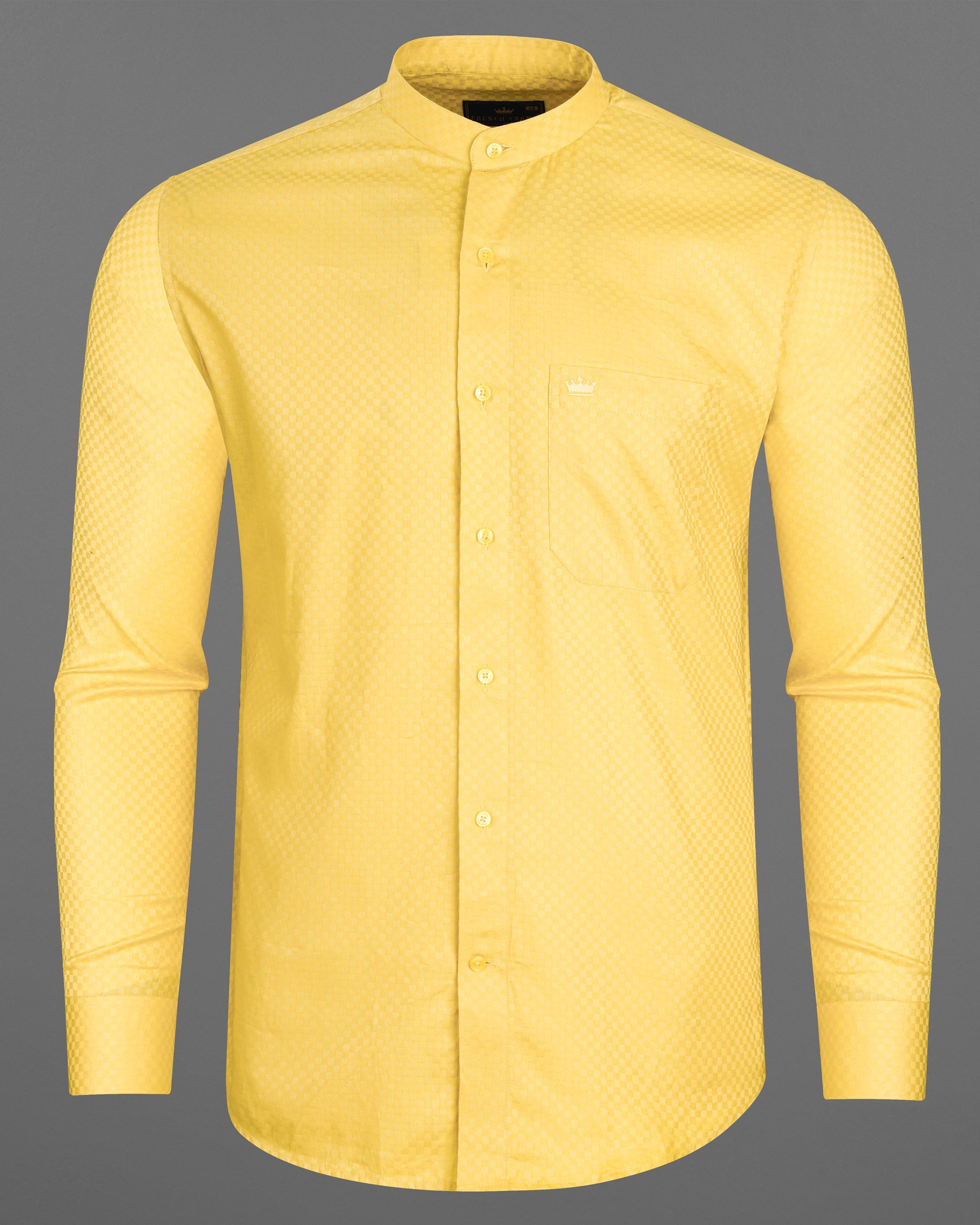 Arylide Yellow Checked Dobby Textured Premium Giza Cotton Shirt 7735-M-YL-38, 7735-M-YL-H-38, 7735-M-YL-39,7735-M-YL-H-39, 7735-M-YL-40, 7735-M-YL-H-40, 7735-M-YL-42, 7735-M-YL-H-42, 7735-M-YL-44, 7735-M-YL-H-44, 7735-M-YL-46, 7735-M-YL-H-46, 7735-M-YL-48, 7735-M-YL-H-48, 7735-M-YL-50, 7735-M-YL-H-50, 7735-M-YL-52, 7735-M-YL-H-52