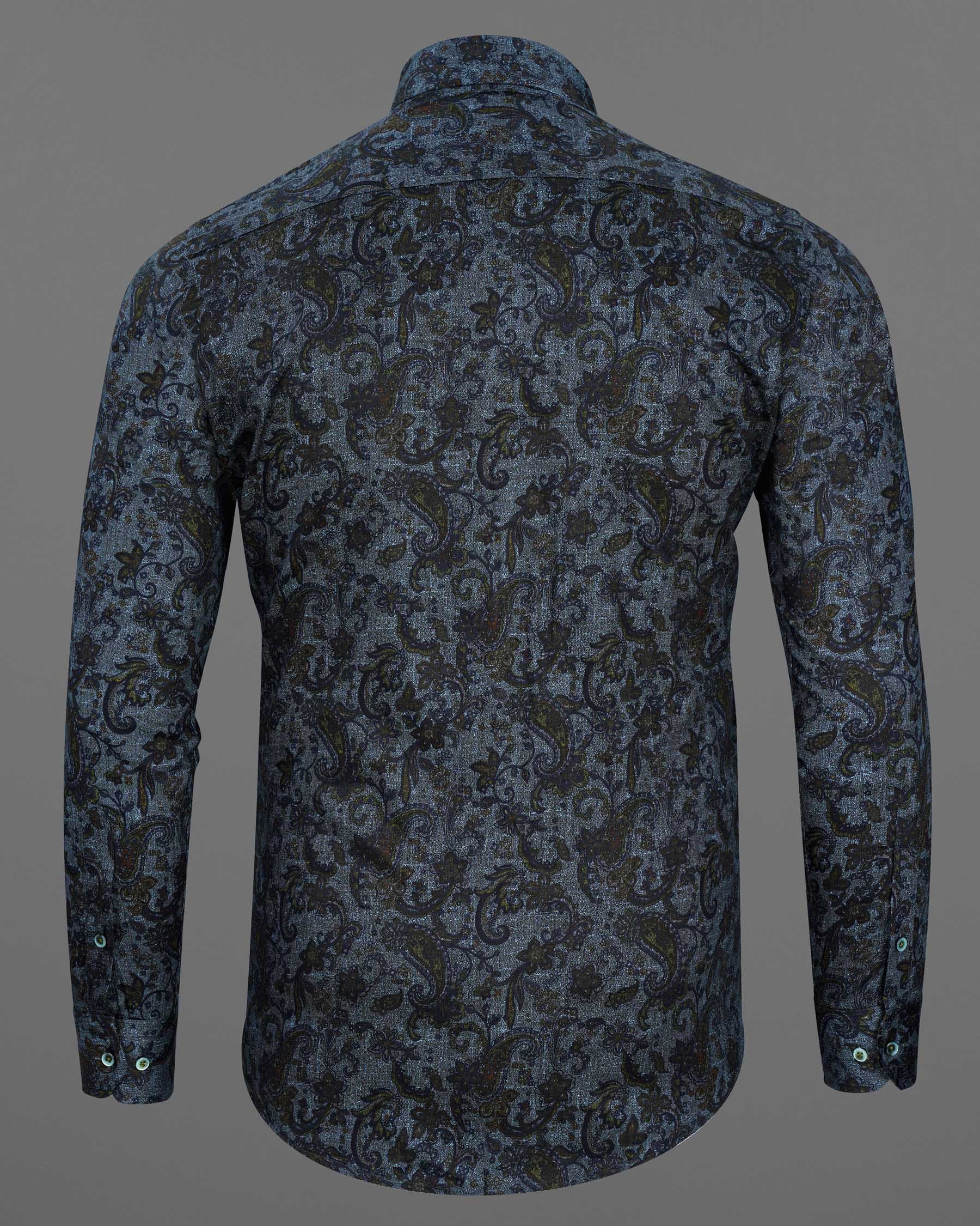 Comet Gray Paisley Printed Super Soft Premium Cotton Shirt 7745-GR-38, 7745-GR-H-38, 7745-GR-39,7745-GR-H-39, 7745-GR-40, 7745-GR-H-40, 7745-GR-42, 7745-GR-H-42, 7745-GR-44, 7745-GR-H-44, 7745-GR-46, 7745-GR-H-46, 7745-GR-48, 7745-GR-H-48, 7745-GR-50, 7745-GR-H-50, 7745-GR-52, 7745-GR-H-52