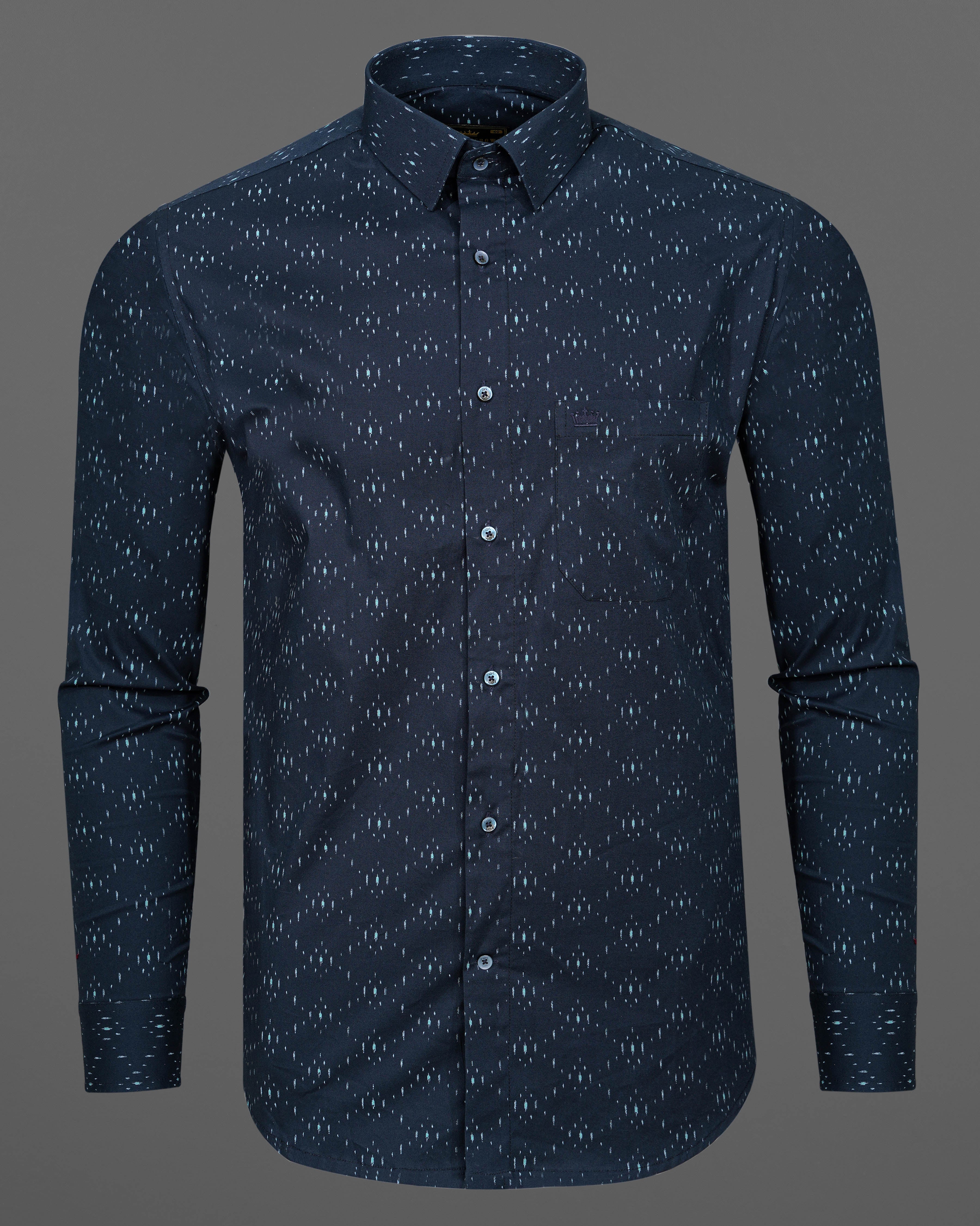 Ebony Blue Printed Premium Cotton Shirt 7764-BLE-38, 7764-BLE-H-38, 7764-BLE-39,7764-BLE-H-39, 7764-BLE-40, 7764-BLE-H-40, 7764-BLE-42, 7764-BLE-H-42, 7764-BLE-44, 7764-BLE-H-44, 7764-BLE-46, 7764-BLE-H-46, 7764-BLE-48, 7764-BLE-H-48, 7764-BLE-50, 7764-BLE-H-50, 7764-BLE-52, 7764-BLE-H-52