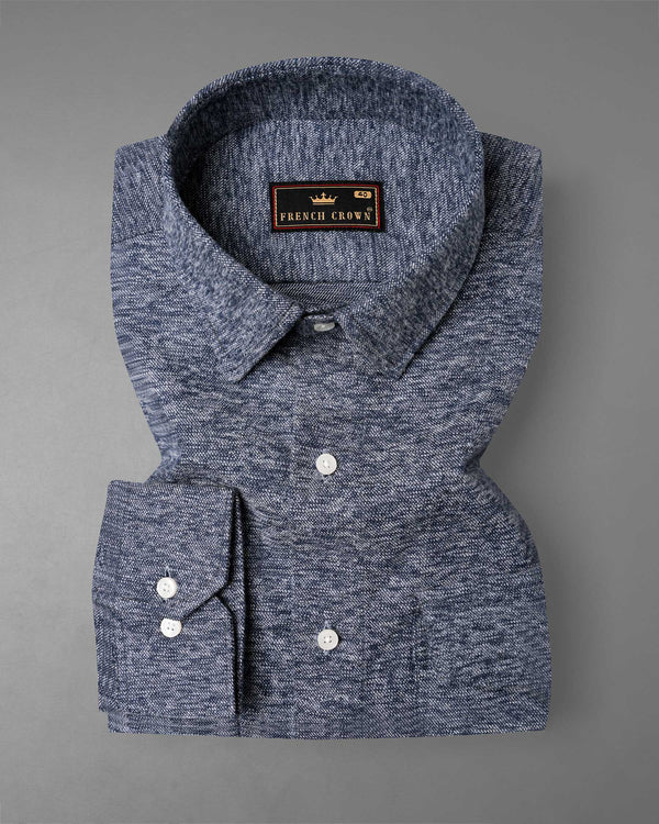 Gravel Gray Flannel Premium Cotton Designer Overshirt/Shacket