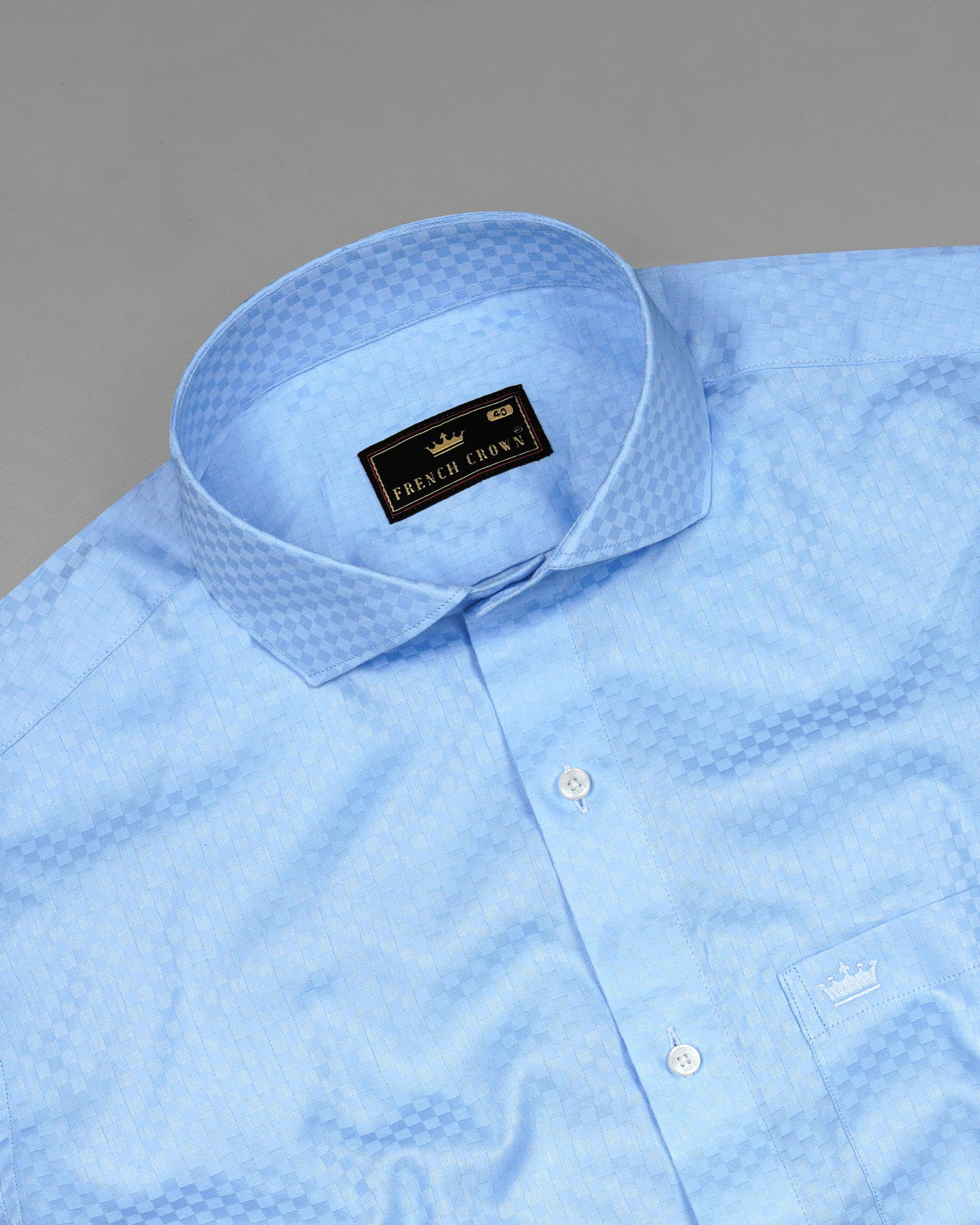 Malibu Blue Dobby Textured Premium Giza Cotton Shirt 7774-CA-38, 7774-CA-H-38, 7774-CA-39,7774-CA-H-39, 7774-CA-40, 7774-CA-H-40, 7774-CA-42, 7774-CA-H-42, 7774-CA-44, 7774-CA-H-44, 7774-CA-46, 7774-CA-H-46, 7774-CA-48, 7774-CA-H-48, 7774-CA-50, 7774-CA-H-50, 7774-CA-52, 7774-CA-H-52