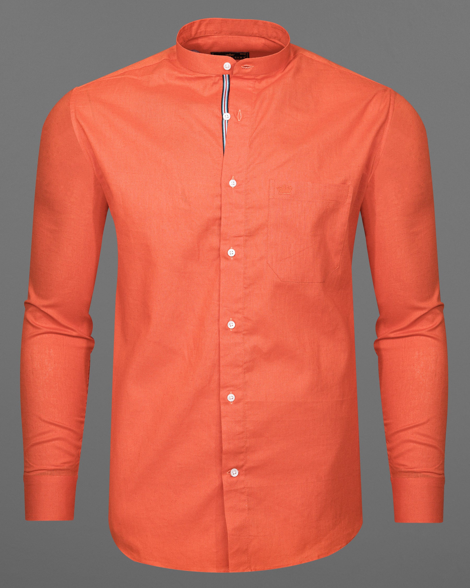 Crusta Orange Luxurious Linen Shirt 7782-M-P-38, 7782-M-P-H-38, 7782-M-P-39,7782-M-P-H-39, 7782-M-P-40, 7782-M-P-H-40, 7782-M-P-42, 7782-M-P-H-42, 7782-M-P-44, 7782-M-P-H-44, 7782-M-P-46, 7782-M-P-H-46, 7782-M-P-48, 7782-M-P-H-48, 7782-M-P-50, 7782-M-P-H-50, 7782-M-P-52, 7782-M-P-H-52