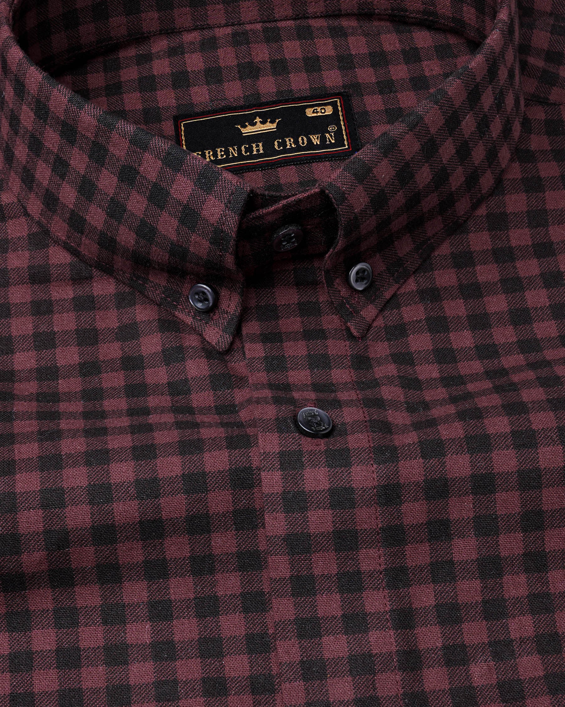 Old Mauve Brown and Black Gingham Checkered Twill Premium Cotton Shirt 7785-BD-BLK-38, 7785-BD-BLK-H-38, 7785-BD-BLK-39,7785-BD-BLK-H-39, 7785-BD-BLK-40, 7785-BD-BLK-H-40, 7785-BD-BLK-42, 7785-BD-BLK-H-42, 7785-BD-BLK-44, 7785-BD-BLK-H-44, 7785-BD-BLK-46, 7785-BD-BLK-H-46, 7785-BD-BLK-48, 7785-BD-BLK-H-48, 7785-BD-BLK-50, 7785-BD-BLK-H-50, 7785-BD-BLK-52, 7785-BD-BLK-H-52