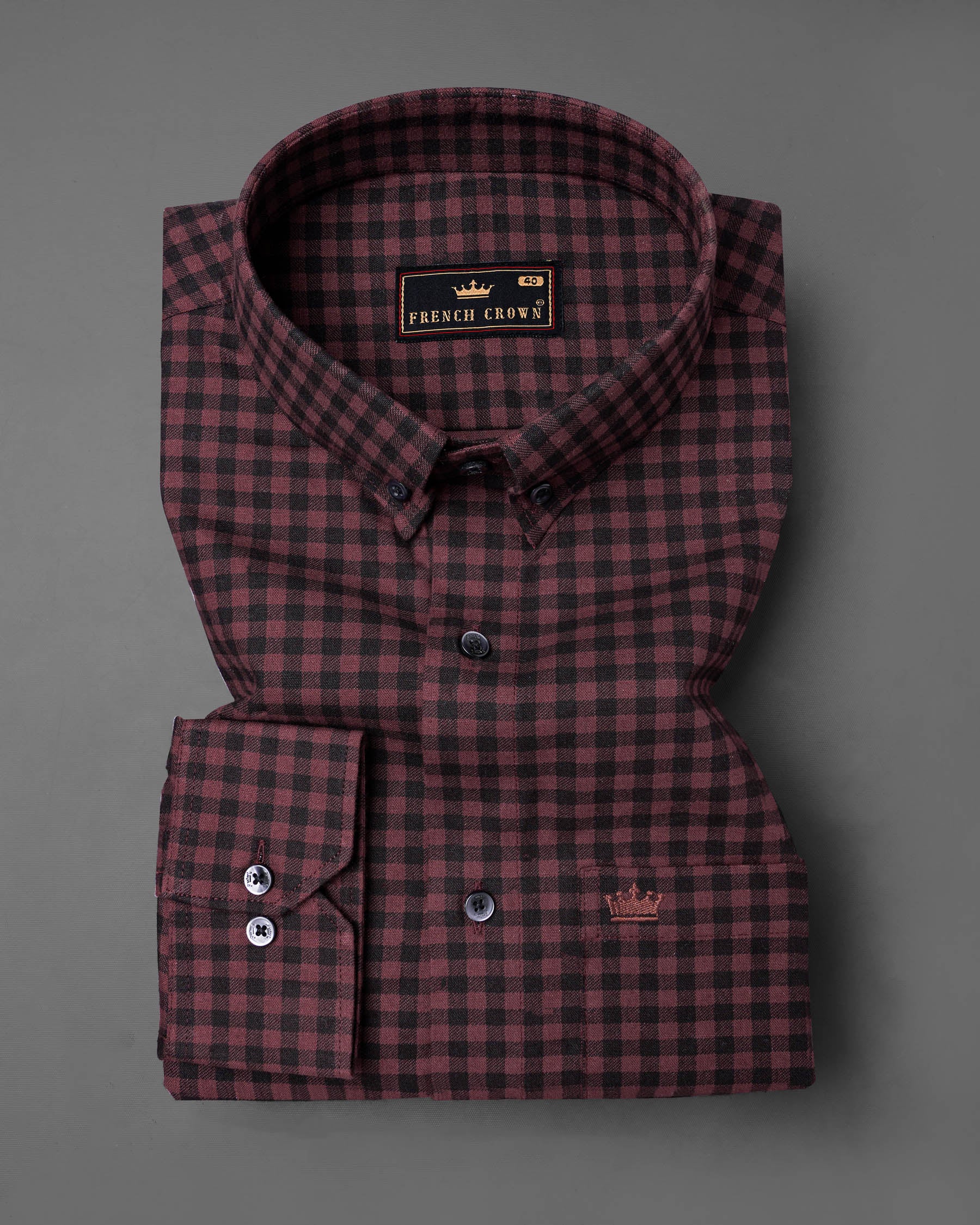 Old Mauve Brown and Black Gingham Checkered Twill Premium Cotton Shirt 7785-BD-BLK-38, 7785-BD-BLK-H-38, 7785-BD-BLK-39,7785-BD-BLK-H-39, 7785-BD-BLK-40, 7785-BD-BLK-H-40, 7785-BD-BLK-42, 7785-BD-BLK-H-42, 7785-BD-BLK-44, 7785-BD-BLK-H-44, 7785-BD-BLK-46, 7785-BD-BLK-H-46, 7785-BD-BLK-48, 7785-BD-BLK-H-48, 7785-BD-BLK-50, 7785-BD-BLK-H-50, 7785-BD-BLK-52, 7785-BD-BLK-H-52