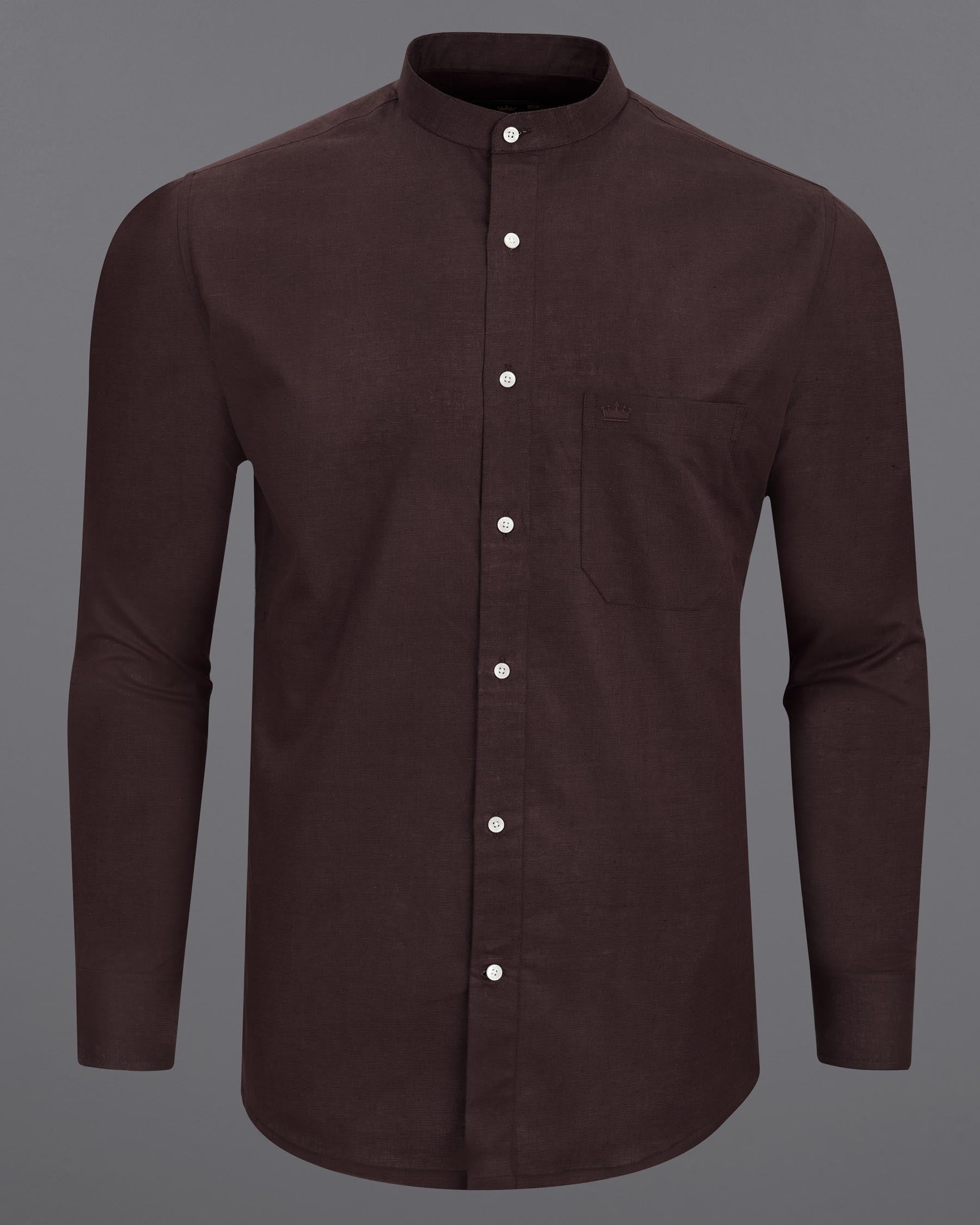 Aubergine Brown Luxurious Linen Shirt 7794-M-38, 7794-M-H-38, 7794-M-39,7794-M-H-39, 7794-M-40, 7794-M-H-40, 7794-M-42, 7794-M-H-42, 7794-M-44, 7794-M-H-44, 7794-M-46, 7794-M-H-46, 7794-M-48, 7794-M-H-48, 7794-M-50, 7794-M-H-50, 7794-M-52, 7794-M-H-52