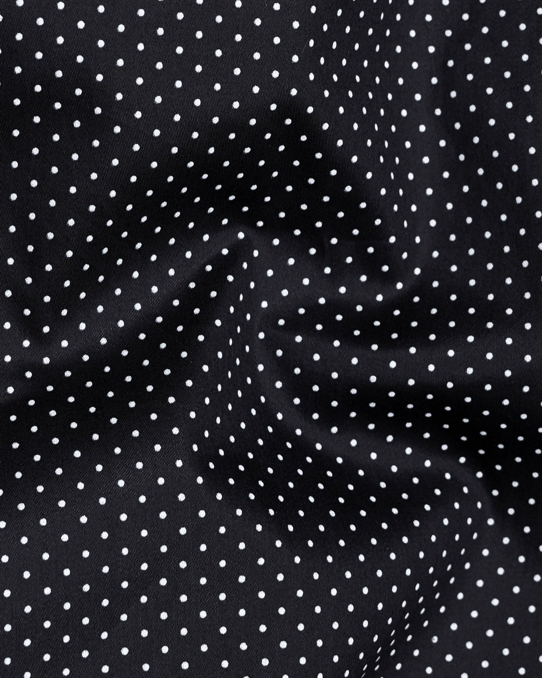 Jade Black Polka Dotted Premium Cotton Shirt 7813-BLK-38, 7813-BLK-H-38, 7813-BLK-39,7813-BLK-H-39, 7813-BLK-40, 7813-BLK-H-40, 7813-BLK-42, 7813-BLK-H-42, 7813-BLK-44, 7813-BLK-H-44, 7813-BLK-46, 7813-BLK-H-46, 7813-BLK-48, 7813-BLK-H-48, 7813-BLK-50, 7813-BLK-H-50, 7813-BLK-52, 7813-BLK-H-52