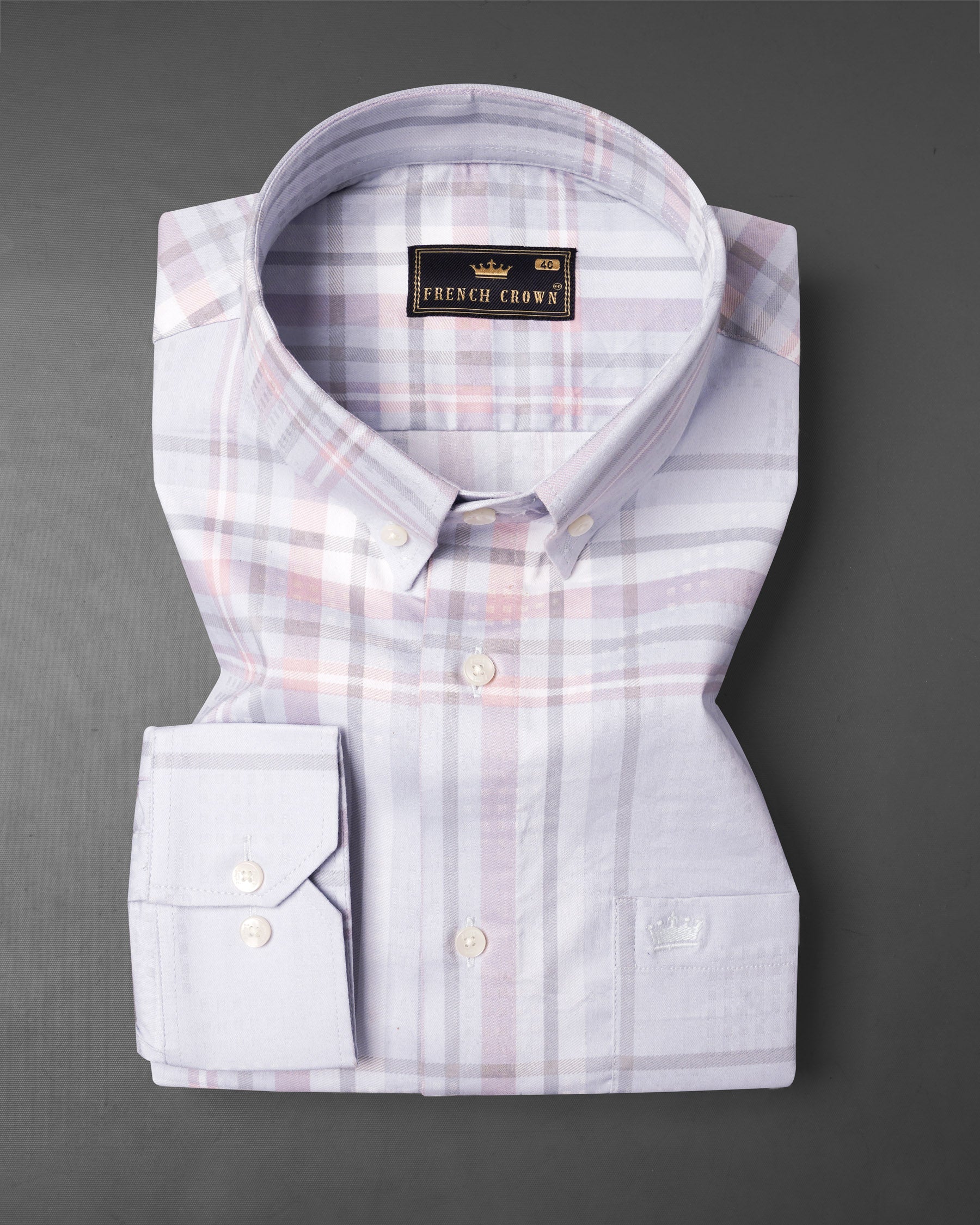 Geyser Gray Plaid Dobby Textured Premium Giza Cotton Shirt 7816-BD-38, 7816-BD-H-38, 7816-BD-39,7816-BD-H-39, 7816-BD-40, 7816-BD-H-40, 7816-BD-42, 7816-BD-H-42, 7816-BD-44, 7816-BD-H-44, 7816-BD-46, 7816-BD-H-46, 7816-BD-48, 7816-BD-H-48, 7816-BD-50, 7816-BD-H-50, 7816-BD-52, 7816-BD-H-52