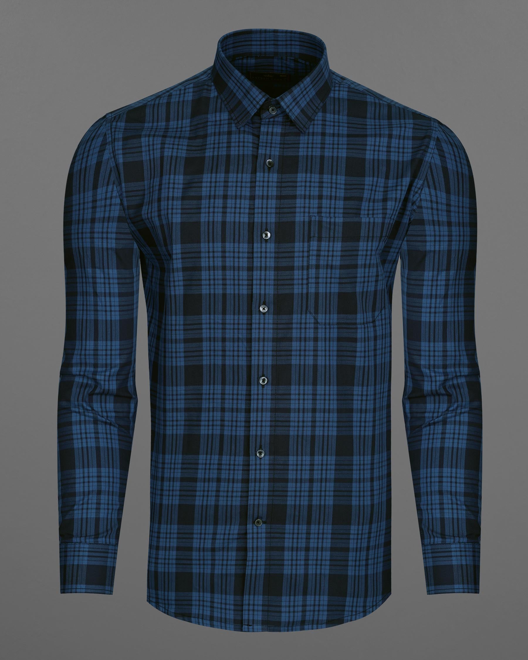 Resolution Blue Plaid Premium Cotton Shirt 7826-BLK-38, 7826-BLK-H-38, 7826-BLK-39,7826-BLK-H-39, 7826-BLK-40, 7826-BLK-H-40, 7826-BLK-42, 7826-BLK-H-42, 7826-BLK-44, 7826-BLK-H-44, 7826-BLK-46, 7826-BLK-H-46, 7826-BLK-48, 7826-BLK-H-48, 7826-BLK-50, 7826-BLK-H-50, 7826-BLK-52, 7826-BLK-H-52