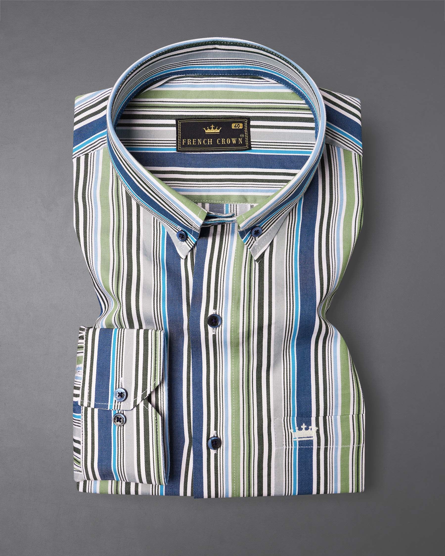 Greyish Green and Geyser Grey Striped Twill Textured Premium Cotton Shirt 7831-BD-BLE-38, 7831-BD-BLE-H-38, 7831-BD-BLE-39,7831-BD-BLE-H-39, 7831-BD-BLE-40, 7831-BD-BLE-H-40, 7831-BD-BLE-42, 7831-BD-BLE-H-42, 7831-BD-BLE-44, 7831-BD-BLE-H-44, 7831-BD-BLE-46, 7831-BD-BLE-H-46, 7831-BD-BLE-48, 7831-BD-BLE-H-48, 7831-BD-BLE-50, 7831-BD-BLE-H-50, 7831-BD-BLE-52, 7831-BD-BLE-H-52