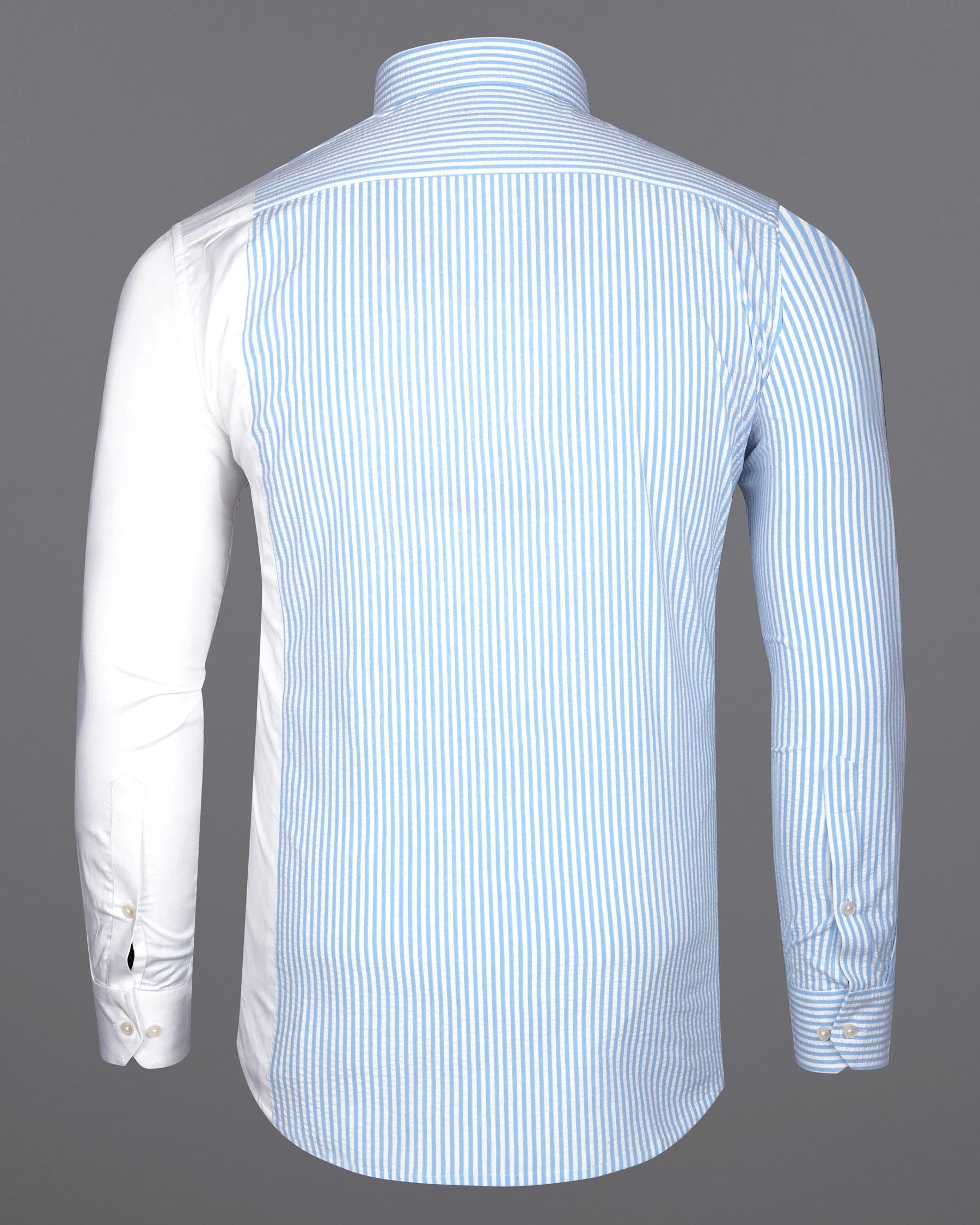 Casper Blue and White Pin Striped Premium Cotton Designer Shirt 7854-P111-38, 7854-P111-39, 7854-P111-40, 7854-P111-42, 7854-P111-44, 7854-P111-46, 7854-P111-48, 7854-P111-50, 7854-P111-52