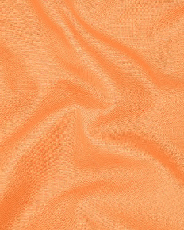 Atomic Tangerine Orange Luxurious Linen Shirt 7875-M-38, 7875-M-H-38, 7875-M-39, 7875-M-H-39, 7875-M-40, 7875-M-H-40, 7875-M-42, 7875-M-H-42, 7875-M-44, 7875-M-H-44, 7875-M-46, 7875-M-H-46, 7875-M-48, 7875-M-H-48, 7875-M-50, 7875-M-H-50, 7875-M-52, 7875-M-H-52