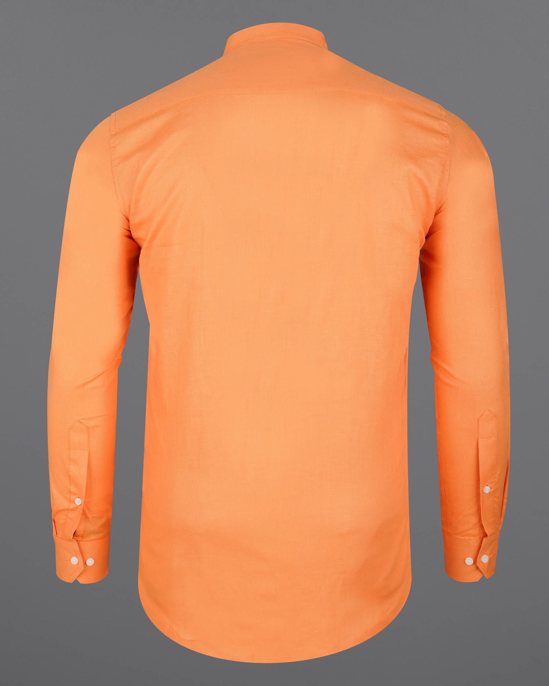 Atomic Tangerine Orange Luxurious Linen Shirt 7875-M-38, 7875-M-H-38, 7875-M-39, 7875-M-H-39, 7875-M-40, 7875-M-H-40, 7875-M-42, 7875-M-H-42, 7875-M-44, 7875-M-H-44, 7875-M-46, 7875-M-H-46, 7875-M-48, 7875-M-H-48, 7875-M-50, 7875-M-H-50, 7875-M-52, 7875-M-H-52