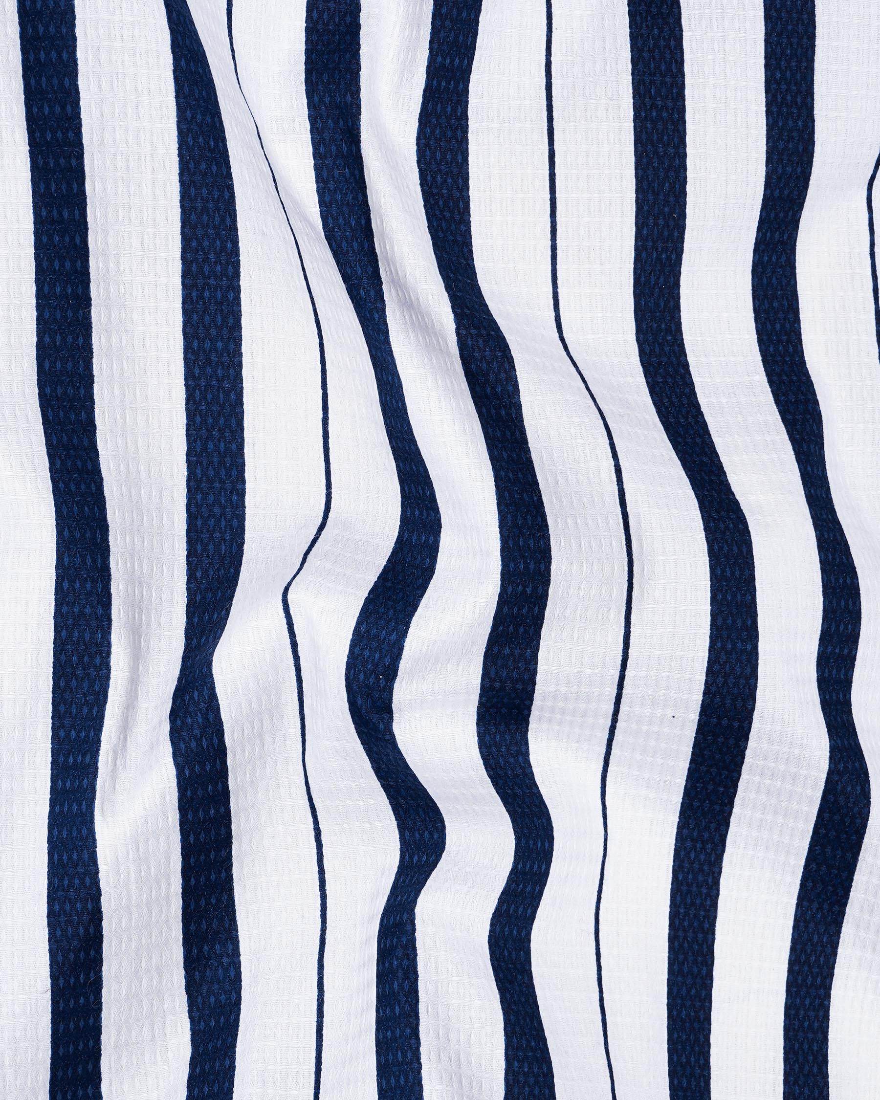 Bright White and Tangaroa Blue Striped Dobby Textured Premium Giza Cotton Shirt 7887-38, 7887-H-38, 7887-39, 7887-H-39, 7887-40, 7887-H-40, 7887-42, 7887-H-42, 7887-44, 7887-H-44, 7887-46, 7887-H-46, 7887-48, 7887-H-48, 7887-50, 7887-H-50, 7887-52, 7887-H-52