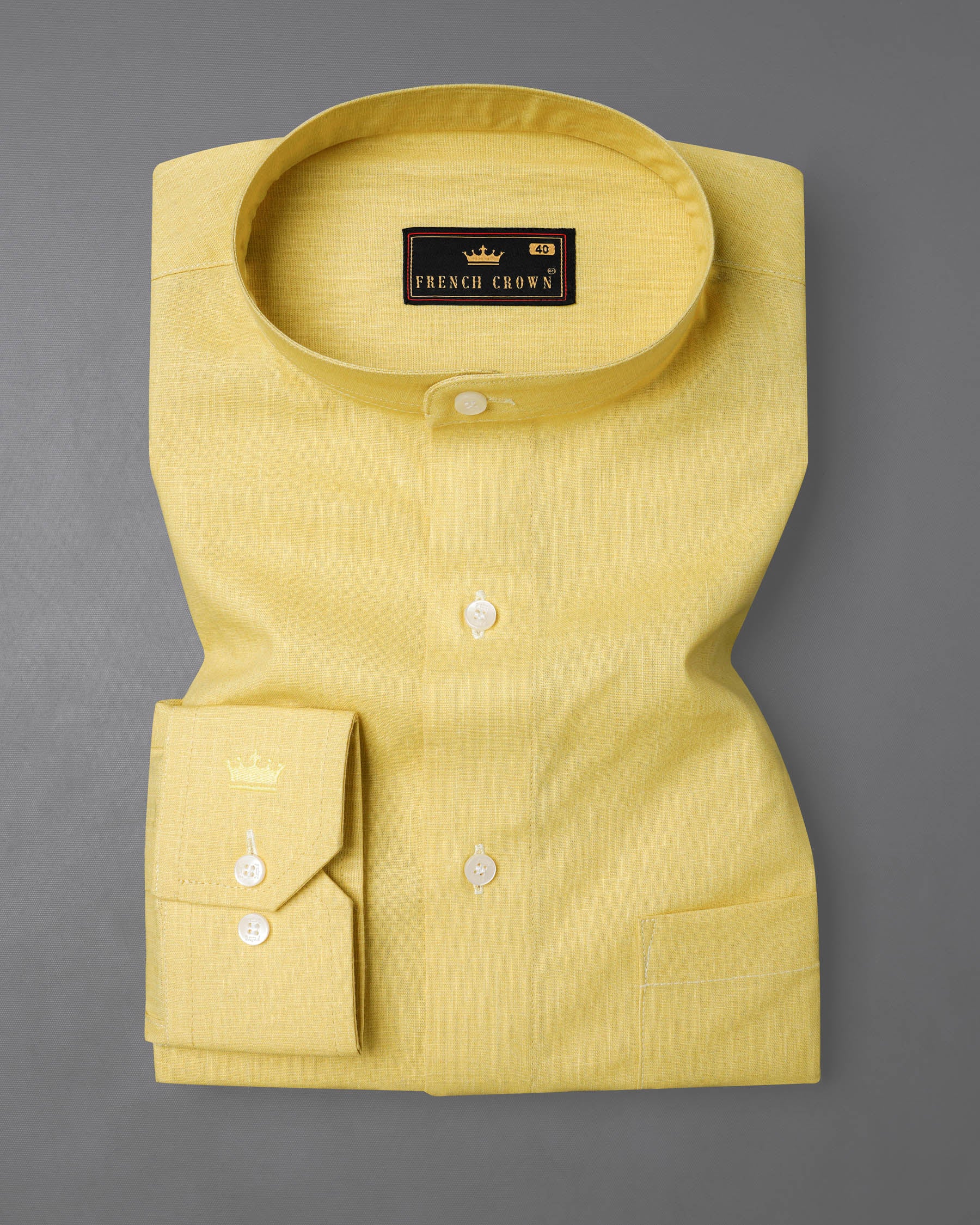 Grandis Yellow Luxurious Linen Shirt 7890-M-38, 7890-M-H-38, 7890-M-39, 7890-M-H-39, 7890-M-40, 7890-M-H-40, 7890-M-42, 7890-M-H-42, 7890-M-44, 7890-M-H-44, 7890-M-46, 7890-M-H-46, 7890-M-48, 7890-M-H-48, 7890-M-50, 7890-M-H-50, 7890-M-52, 7890-M-H-52