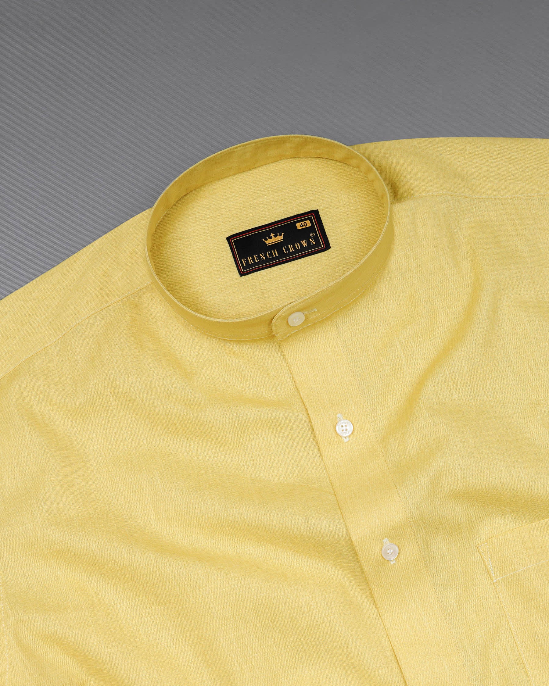 Grandis Yellow Luxurious Linen Shirt 7890-M-38, 7890-M-H-38, 7890-M-39, 7890-M-H-39, 7890-M-40, 7890-M-H-40, 7890-M-42, 7890-M-H-42, 7890-M-44, 7890-M-H-44, 7890-M-46, 7890-M-H-46, 7890-M-48, 7890-M-H-48, 7890-M-50, 7890-M-H-50, 7890-M-52, 7890-M-H-52