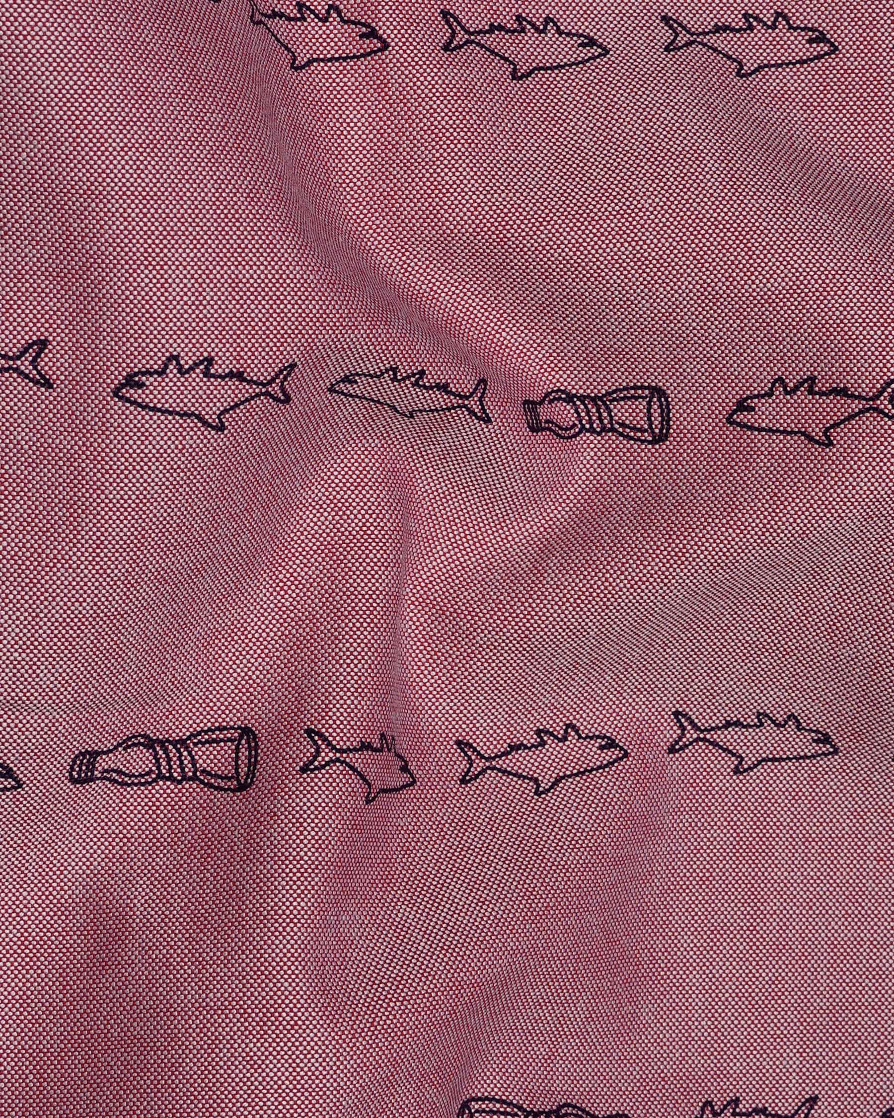 Falcon Pink With Navy Blue Fish Printed Royal Oxford Shirt 7896-BD-BLK-38, 7896-BD-BLK-H-38, 7896-BD-BLK-39, 7896-BD-BLK-H-39, 7896-BD-BLK-40, 7896-BD-BLK-H-40, 7896-BD-BLK-42, 7896-BD-BLK-H-42, 7896-BD-BLK-44, 7896-BD-BLK-H-44, 7896-BD-BLK-46, 7896-BD-BLK-H-46, 7896-BD-BLK-48, 7896-BD-BLK-H-48, 7896-BD-BLK-50, 7896-BD-BLK-H-50, 7896-BD-BLK-52, 7896-BD-BLK-H-52