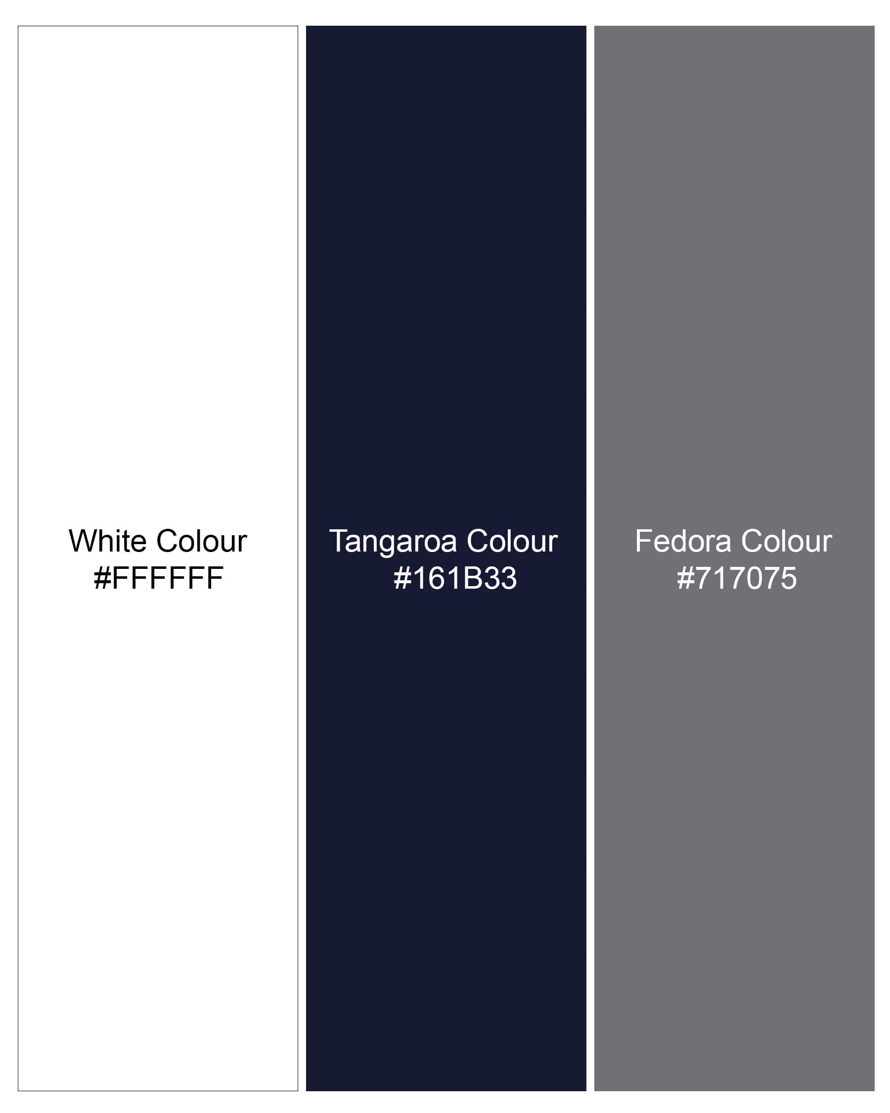 Fedora Gray and Tangaroa Navy Blue Twill Premium Cotton Designer Shirt 7900-P186-38, 7900-P186-H-38, 7900-P186-39, 7900-P186-H-39, 7900-P186-40, 7900-P186-H-40, 7900-P186-42, 7900-P186-H-42, 7900-P186-44, 7900-P186-H-44, 7900-P186-46, 7900-P186-H-46, 7900-P186-48, 7900-P186-H-48, 7900-P186-50, 7900-P186-H-50, 7900-P186-52, 7900-P186-H-52