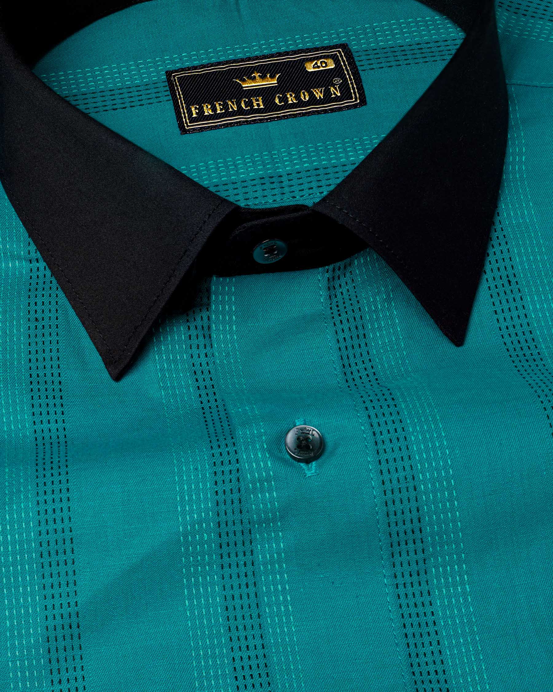  Dark Aqua Blue with Swamp Black Collar and Cuffs Twill Premium Cotton Shirt 7905-BCC-BLK-38, 7905-BCC-BLK-H-38, 7905-BCC-BLK-39, 7905-BCC-BLK-H-39, 7905-BCC-BLK-40, 7905-BCC-BLK-H-40, 7905-BCC-BLK-42, 7905-BCC-BLK-H-42, 7905-BCC-BLK-44, 7905-BCC-BLK-H-44, 7905-BCC-BLK-46, 7905-BCC-BLK-H-46, 7905-BCC-BLK-48, 7905-BCC-BLK-H-48, 7905-BCC-BLK-50, 7905-BCC-BLK-H-50, 7905-BCC-BLK-52, 7905-BCC-BLK-H-52