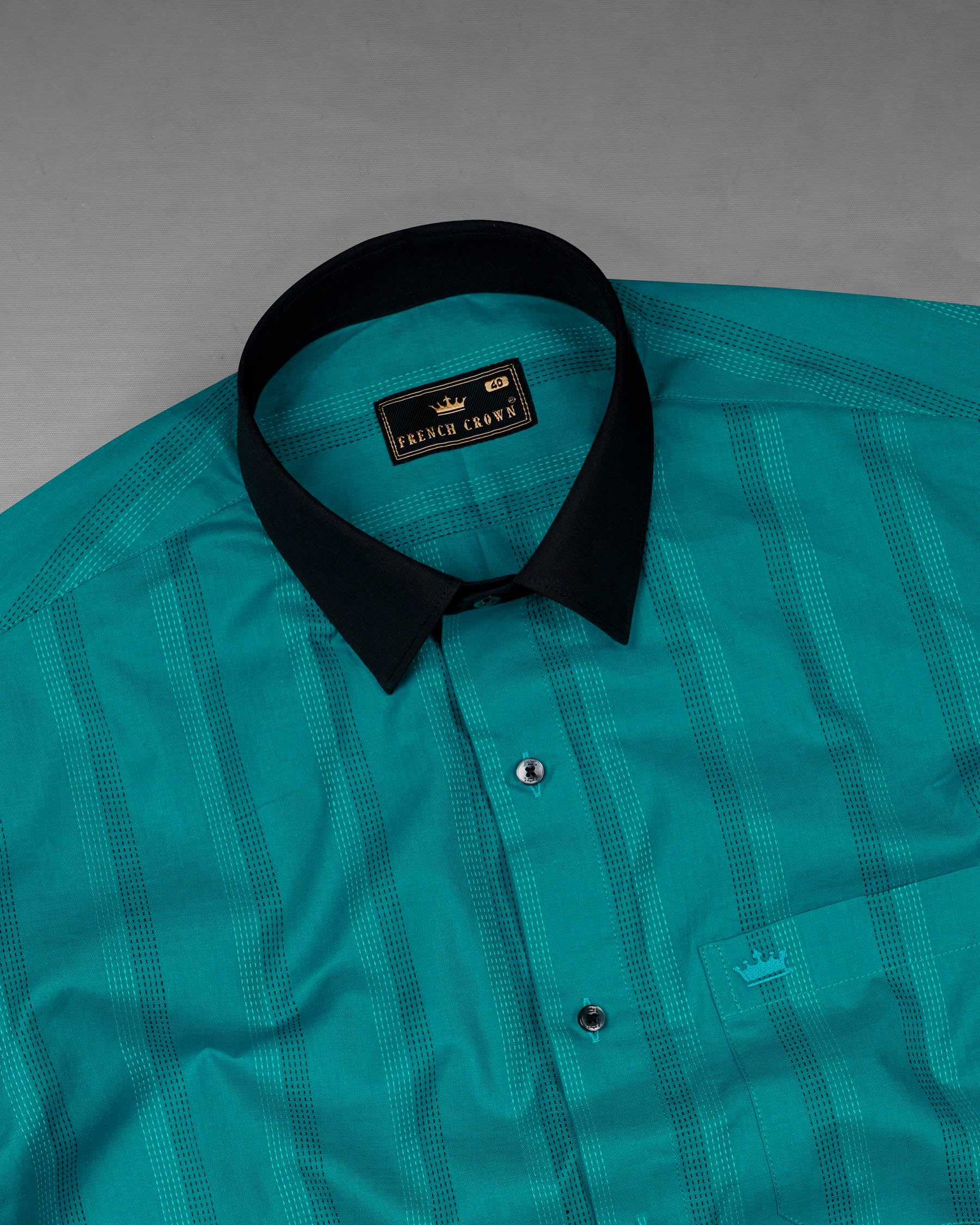  Dark Aqua Blue with Swamp Black Collar and Cuffs Twill Premium Cotton Shirt 7905-BCC-BLK-38, 7905-BCC-BLK-H-38, 7905-BCC-BLK-39, 7905-BCC-BLK-H-39, 7905-BCC-BLK-40, 7905-BCC-BLK-H-40, 7905-BCC-BLK-42, 7905-BCC-BLK-H-42, 7905-BCC-BLK-44, 7905-BCC-BLK-H-44, 7905-BCC-BLK-46, 7905-BCC-BLK-H-46, 7905-BCC-BLK-48, 7905-BCC-BLK-H-48, 7905-BCC-BLK-50, 7905-BCC-BLK-H-50, 7905-BCC-BLK-52, 7905-BCC-BLK-H-52