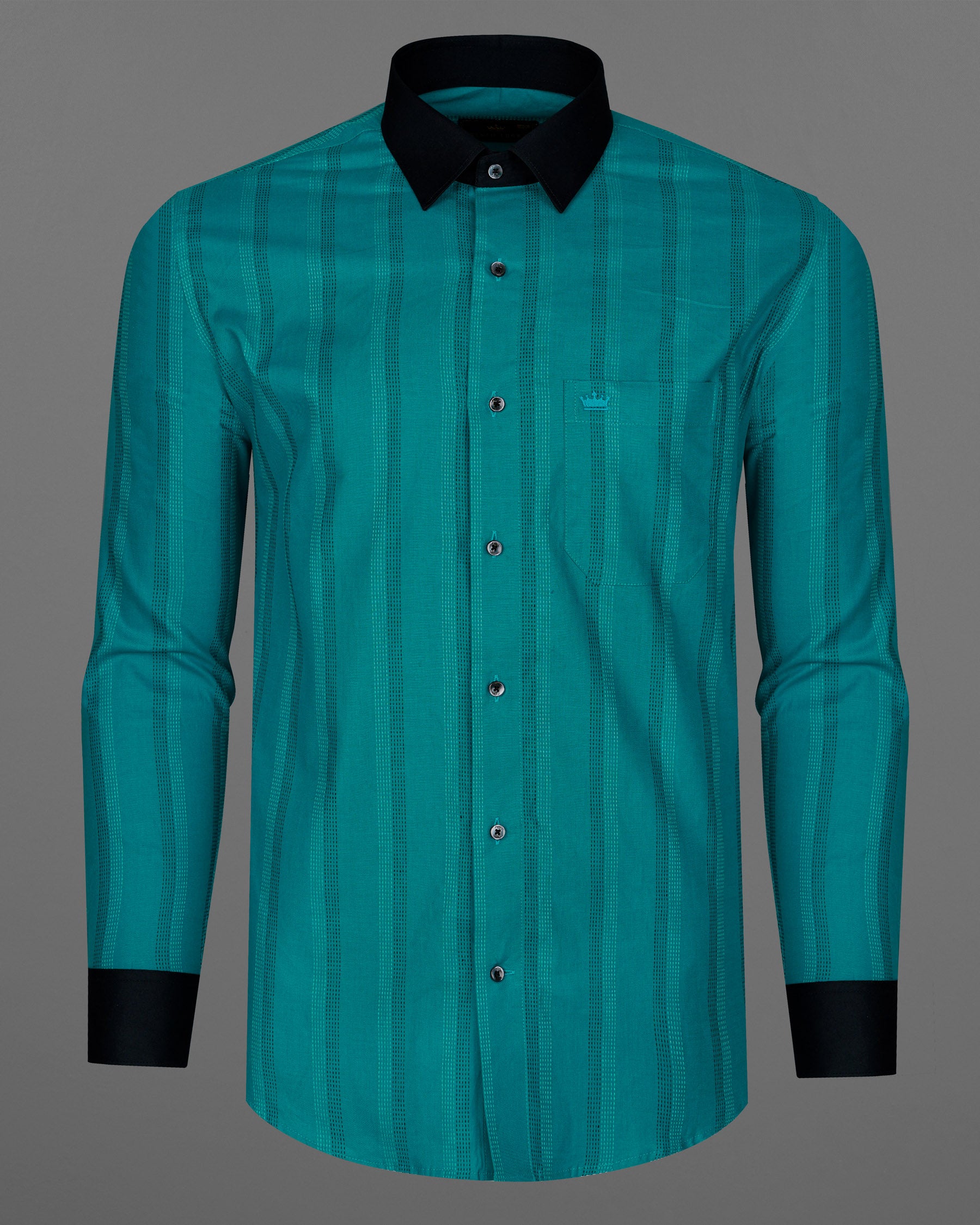  Dark Aqua Blue with Swamp Black Collar and Cuffs Twill Premium Cotton Shirt 7905-BCC-BLK-38, 7905-BCC-BLK-H-38, 7905-BCC-BLK-39, 7905-BCC-BLK-H-39, 7905-BCC-BLK-40, 7905-BCC-BLK-H-40, 7905-BCC-BLK-42, 7905-BCC-BLK-H-42, 7905-BCC-BLK-44, 7905-BCC-BLK-H-44, 7905-BCC-BLK-46, 7905-BCC-BLK-H-46, 7905-BCC-BLK-48, 7905-BCC-BLK-H-48, 7905-BCC-BLK-50, 7905-BCC-BLK-H-50, 7905-BCC-BLK-52, 7905-BCC-BLK-H-52