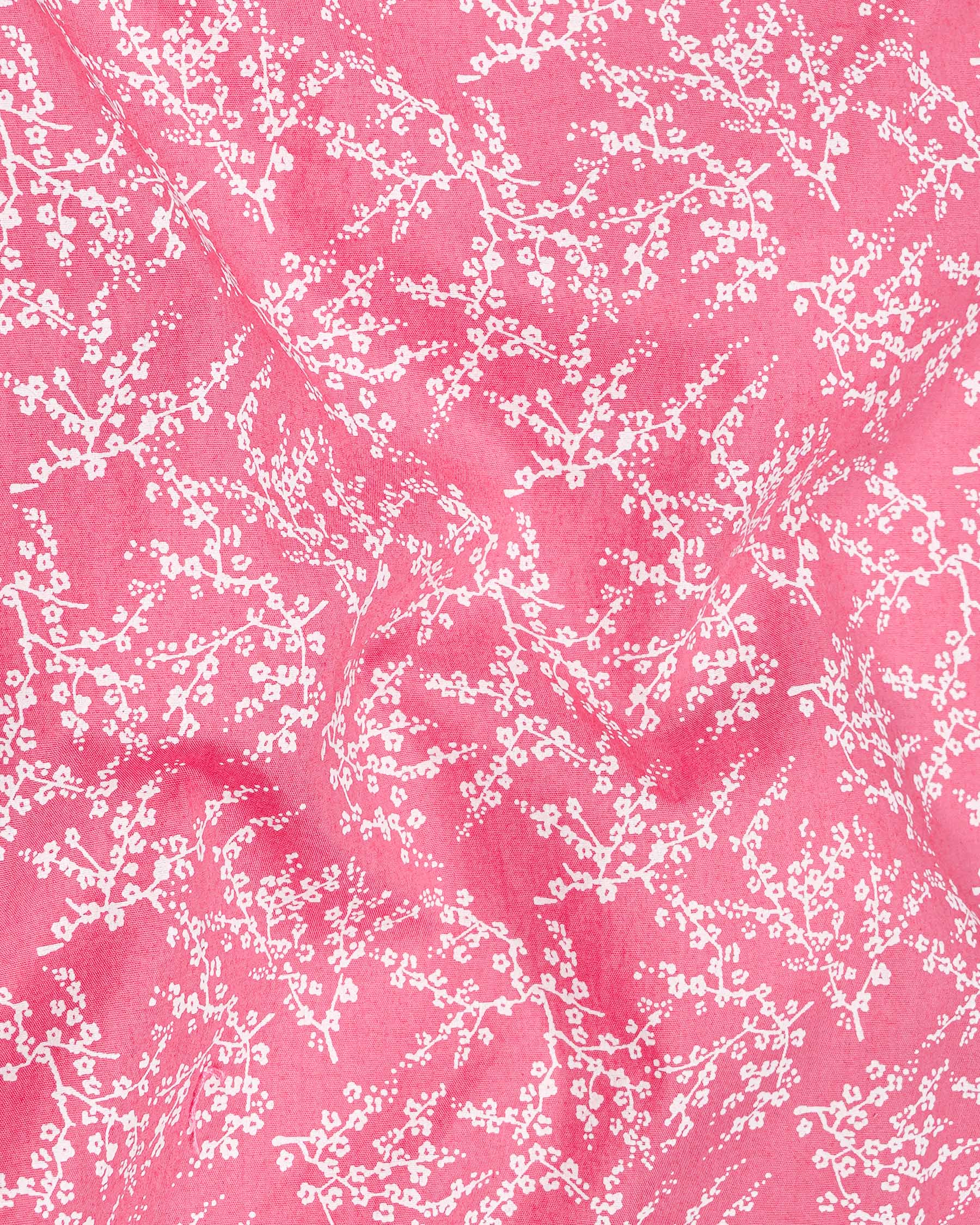 Light Thulian Pink Ditzy Printed Premium Cotton Shirt 7917-38, 7917-H-38, 7917-39, 7917-H-39, 7917-40, 7917-H-40, 7917-42, 7917-H-42, 7917-44, 7917-H-44, 7917-46, 7917-H-46, 7917-48, 7917-H-48, 7917-50, 7917-H-50, 7917-52, 7917-H-52