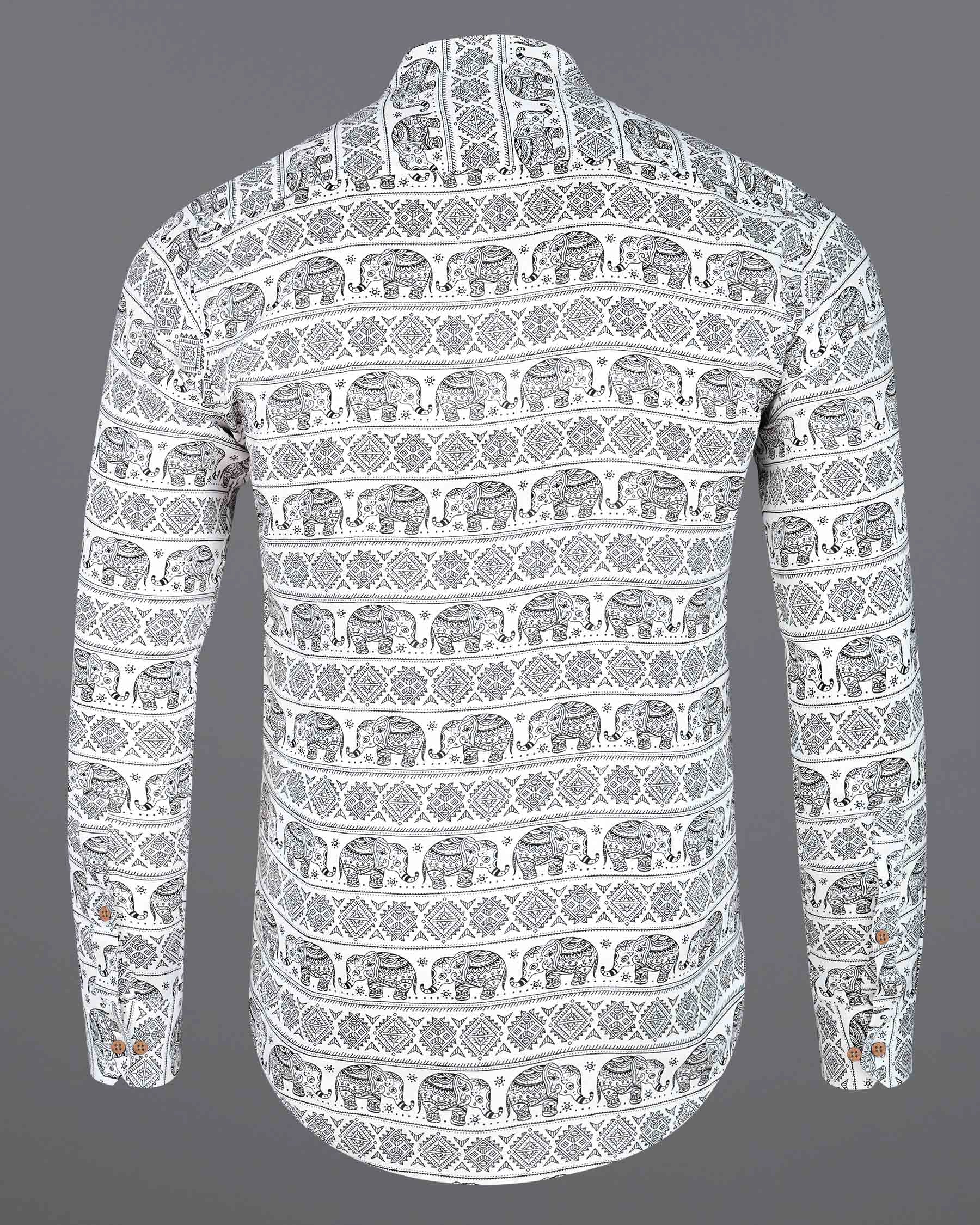 Bright White and Black Tribal Printed Premium Tencel Shirt 7925-KS-38, 7925-KS-H-38, 7925-KS-39, 7925-KS-H-39, 7925-KS-40, 7925-KS-H-40, 7925-KS-42, 7925-KS-H-42, 7925-KS-44, 7925-KS-H-44, 7925-KS-46, 7925-KS-H-46, 7925-KS-48, 7925-KS-H-48, 7925-KS-50, 7925-KS-H-50, 7925-KS-52, 7925-KS-H-52