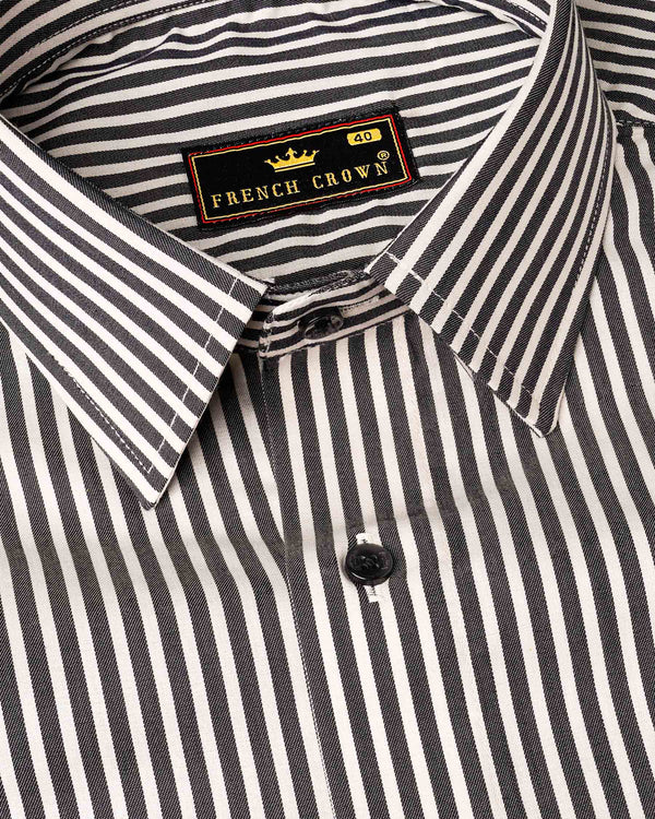 Jade Black and Off WhiteTwill Striped Premium Cotton Shirt 7952-BLK-38, 7952-BLK-H-38, 7952-BLK-39, 7952-BLK-H-39, 7952-BLK-40, 7952-BLK-H-40, 7952-BLK-42, 7952-BLK-H-42, 7952-BLK-44, 7952-BLK-H-44, 7952-BLK-46, 7952-BLK-H-46, 7952-BLK-48, 7952-BLK-H-48, 7952-BLK-50, 7952-BLK-H-50, 7952-BLK-52, 7952-BLK-H-52