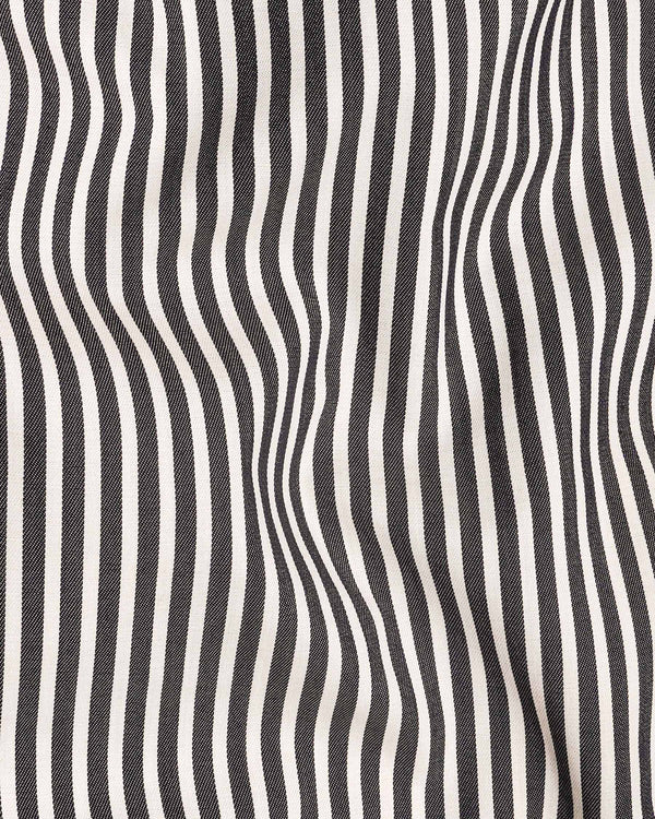 Jade Black and Off WhiteTwill Striped Premium Cotton Shirt 7952-BLK-38, 7952-BLK-H-38, 7952-BLK-39, 7952-BLK-H-39, 7952-BLK-40, 7952-BLK-H-40, 7952-BLK-42, 7952-BLK-H-42, 7952-BLK-44, 7952-BLK-H-44, 7952-BLK-46, 7952-BLK-H-46, 7952-BLK-48, 7952-BLK-H-48, 7952-BLK-50, 7952-BLK-H-50, 7952-BLK-52, 7952-BLK-H-52