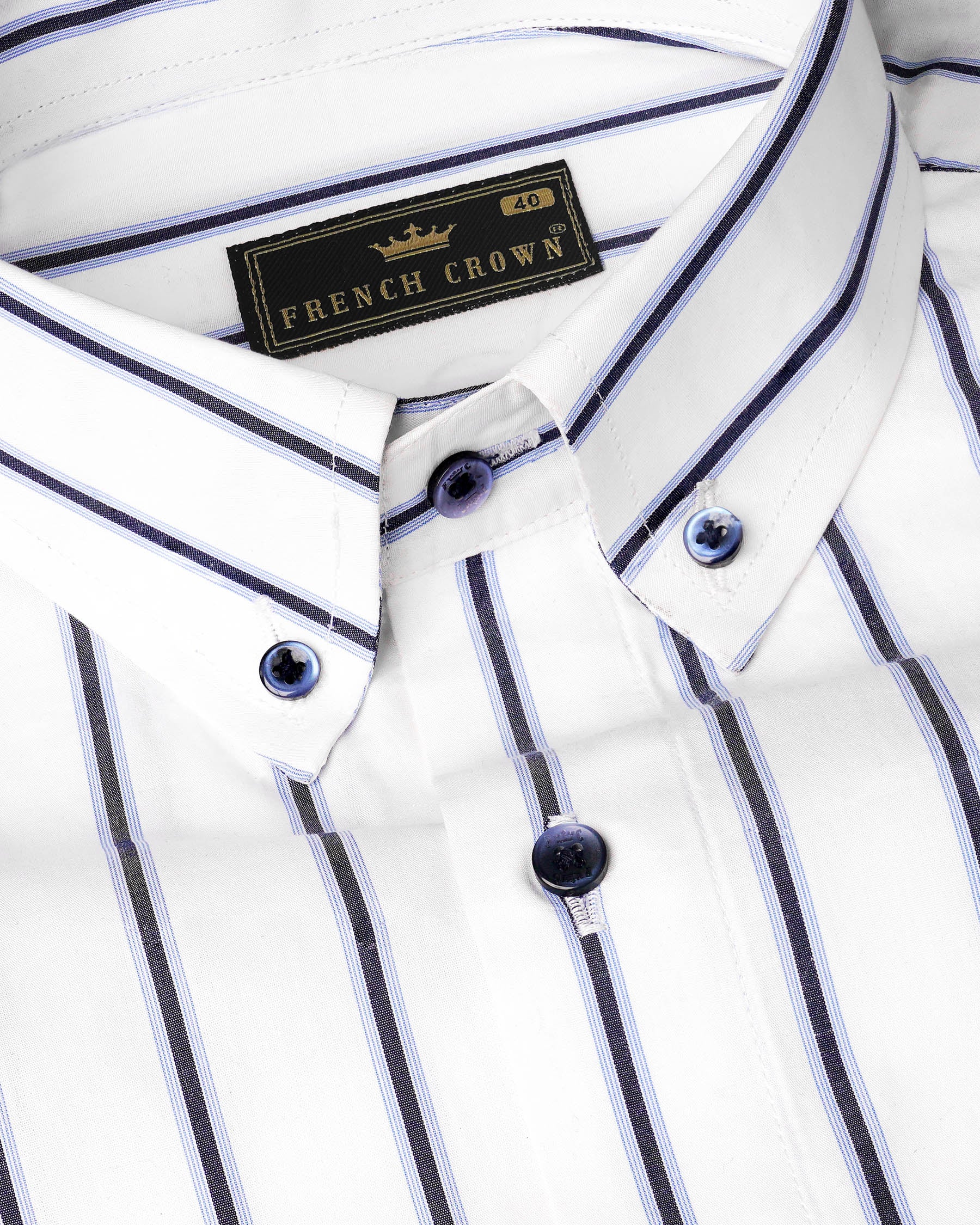 Bright White with Martinique Navy Blue Striped Premium Cotton Shirt 7961-BD-BLE-38, 7961-BD-BLE-H-38, 7961-BD-BLE-39, 7961-BD-BLE-H-39, 7961-BD-BLE-40, 7961-BD-BLE-H-40, 7961-BD-BLE-42, 7961-BD-BLE-H-42, 7961-BD-BLE-44, 7961-BD-BLE-H-44, 7961-BD-BLE-46, 7961-BD-BLE-H-46, 7961-BD-BLE-48, 7961-BD-BLE-H-48, 7961-BD-BLE-50, 7961-BD-BLE-H-50, 7961-BD-BLE-52, 7961-BD-BLE-H-52