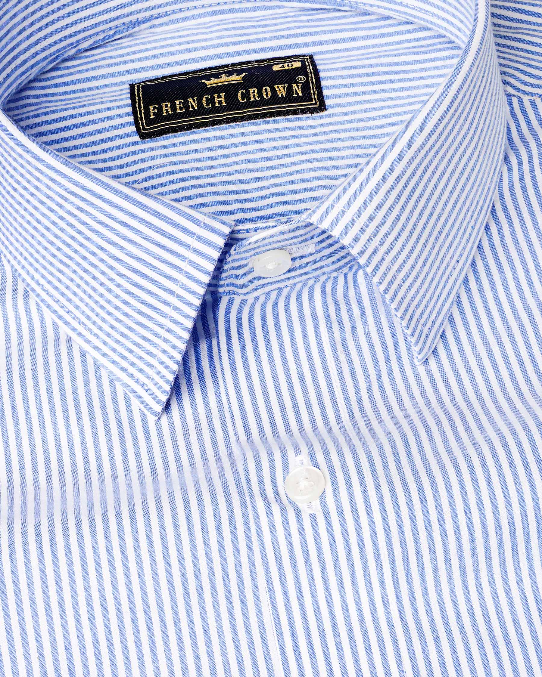 Carolina Blue and White Pin Striped Premium Cotton Shirt 7964-38, 7964-H-38, 7964-39, 7964-H-39, 7964-40, 7964-H-40, 7964-42, 7964-H-42, 7964-44, 7964-H-44, 7964-46, 7964-H-46, 7964-48, 7964-H-48, 7964-50, 7964-H-50, 7964-52, 7964-H-52