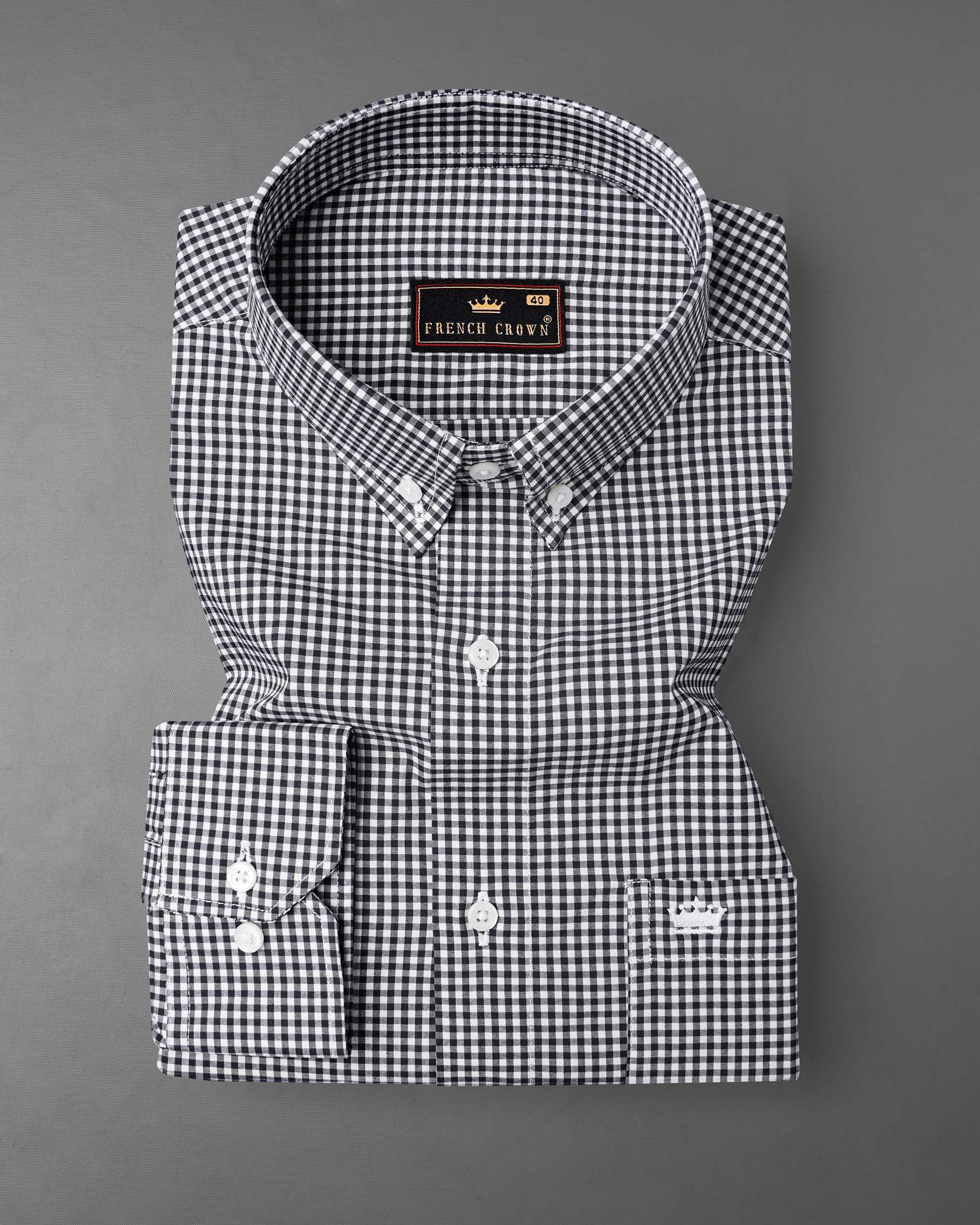 Jade Black and White Gingham Premium Cotton Shirt 7965-BD-38, 7965-BD-H-38, 7965-BD-39, 7965-BD-H-39, 7965-BD-40, 7965-BD-H-40, 7965-BD-42, 7965-BD-H-42, 7965-BD-44, 7965-BD-H-44, 7965-BD-46, 7965-BD-H-46, 7965-BD-48, 7965-BD-H-48, 7965-BD-50, 7965-BD-H-50, 7965-BD-52, 7965-BD-H-52