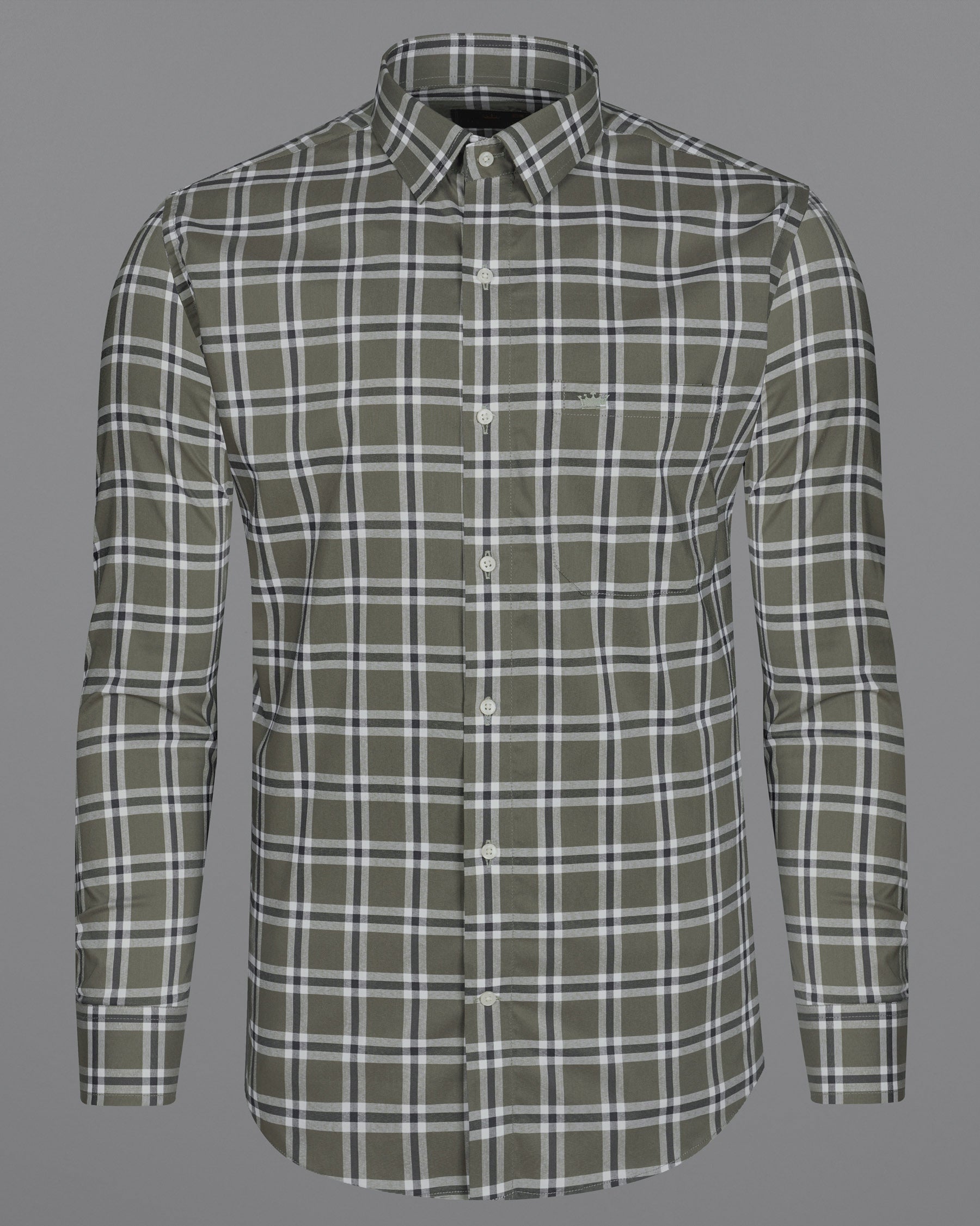 Rifle Green Plaid Premium Cotton shirt 7972-38, 7972-H-38, 7972-39, 7972-H-39, 7972-40, 7972-H-40, 7972-42, 7972-H-42, 7972-44, 7972-H-44, 7972-46, 7972-H-46, 7972-48, 7972-H-48, 7972-50, 7972-H-50, 7972-52, 7972-H-52