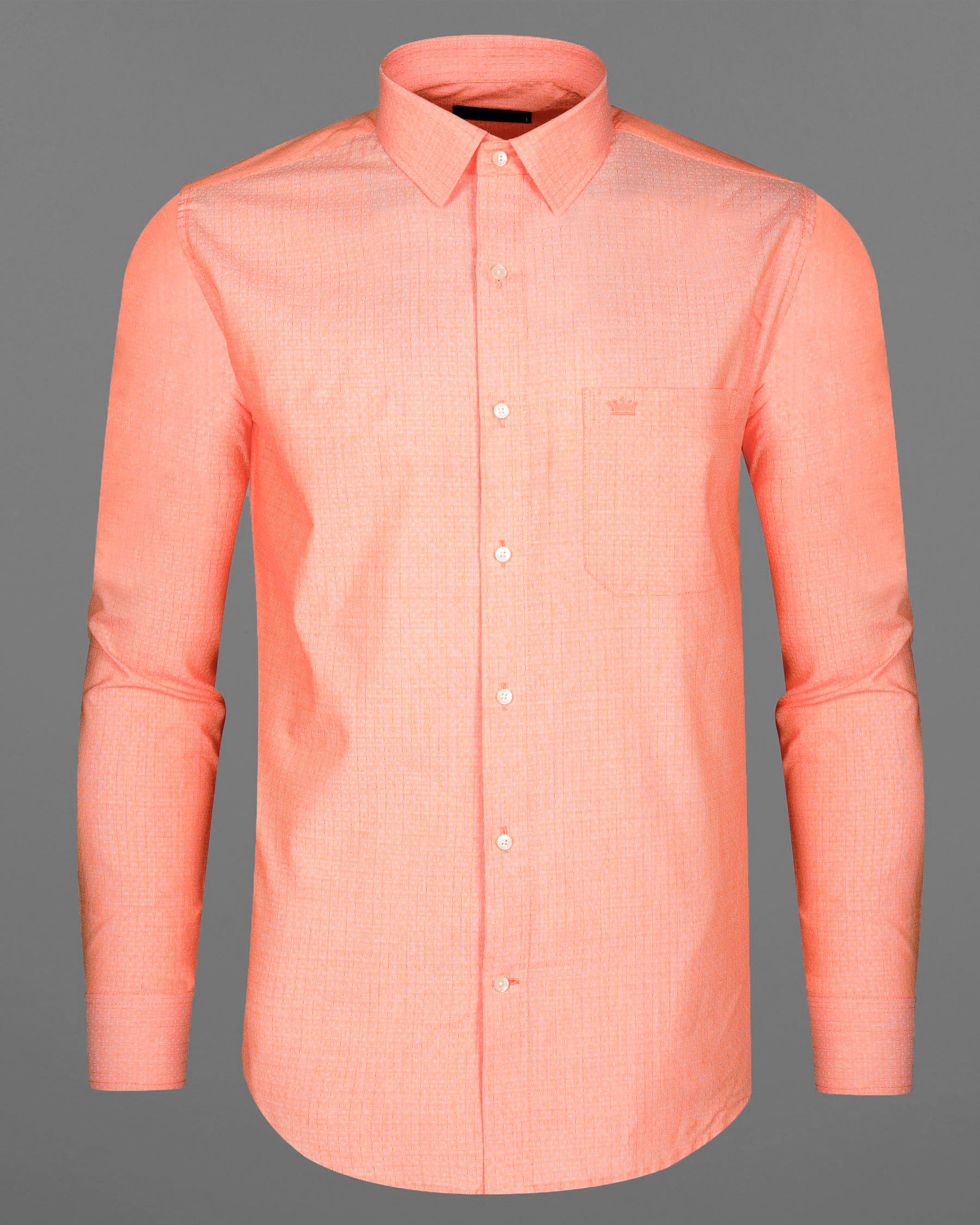 Geraldine Orange Dobby Textured Premium Giza Cotton Shirt 7978-38, 7978-H-38, 7978-39, 7978-H-39, 7978-40, 7978-H-40, 7978-42, 7978-H-42, 7978-44, 7978-H-44, 7978-46, 7978-H-46, 7978-48, 7978-H-48, 7978-50, 7978-H-50, 7978-52, 7978-H-52