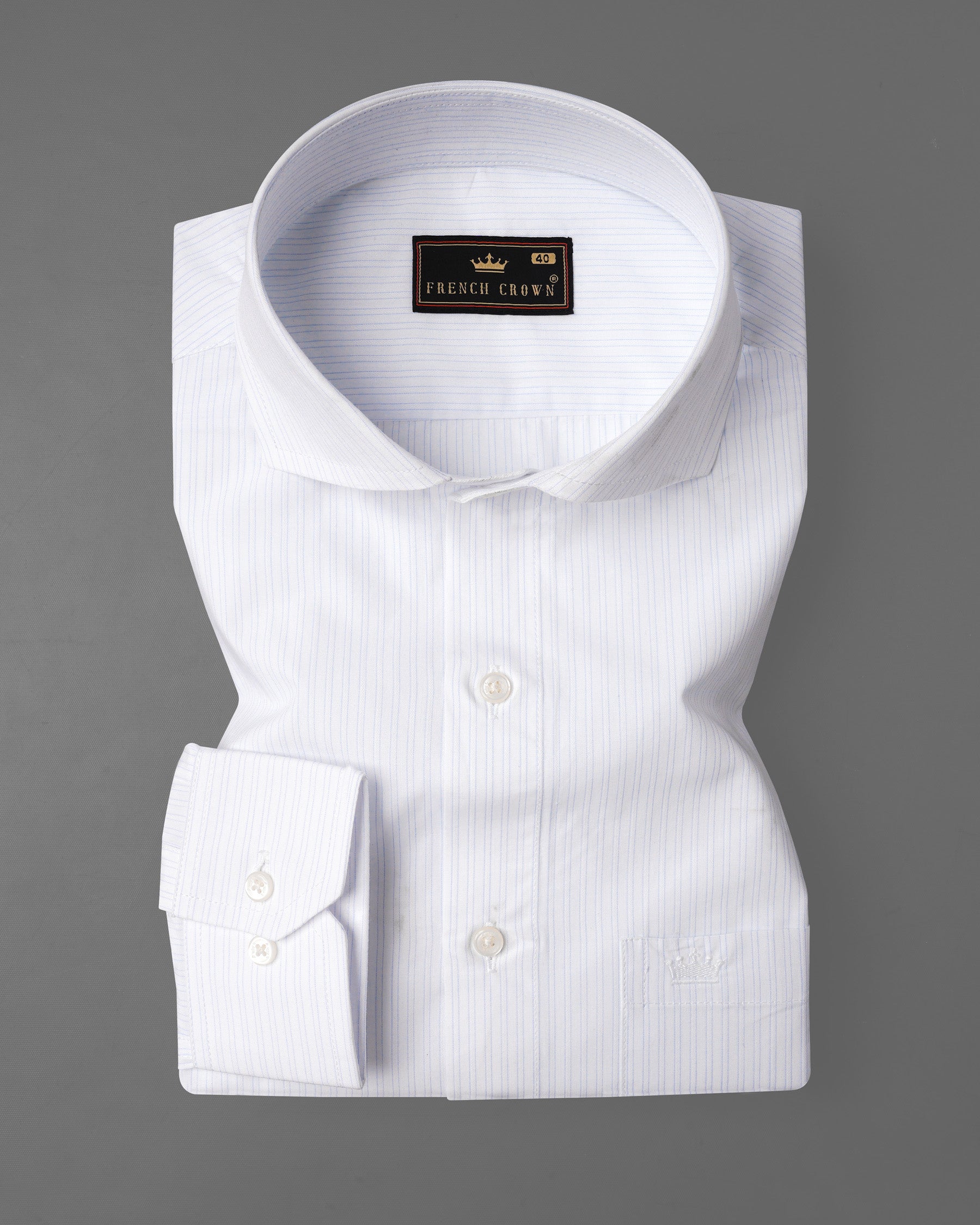 Bright White With Pin Striped Premium Cotton Shirt 7983-CA-38, 7983-CA-H-38, 7983-CA-39, 7983-CA-H-39, 7983-CA-40, 7983-CA-H-40, 7983-CA-42, 7983-CA-H-42, 7983-CA-44, 7983-CA-H-44, 7983-CA-46, 7983-CA-H-46, 7983-CA-48, 7983-CA-H-48, 7983-CA-50, 7983-CA-H-50, 7983-CA-52, 7983-CA-H-52