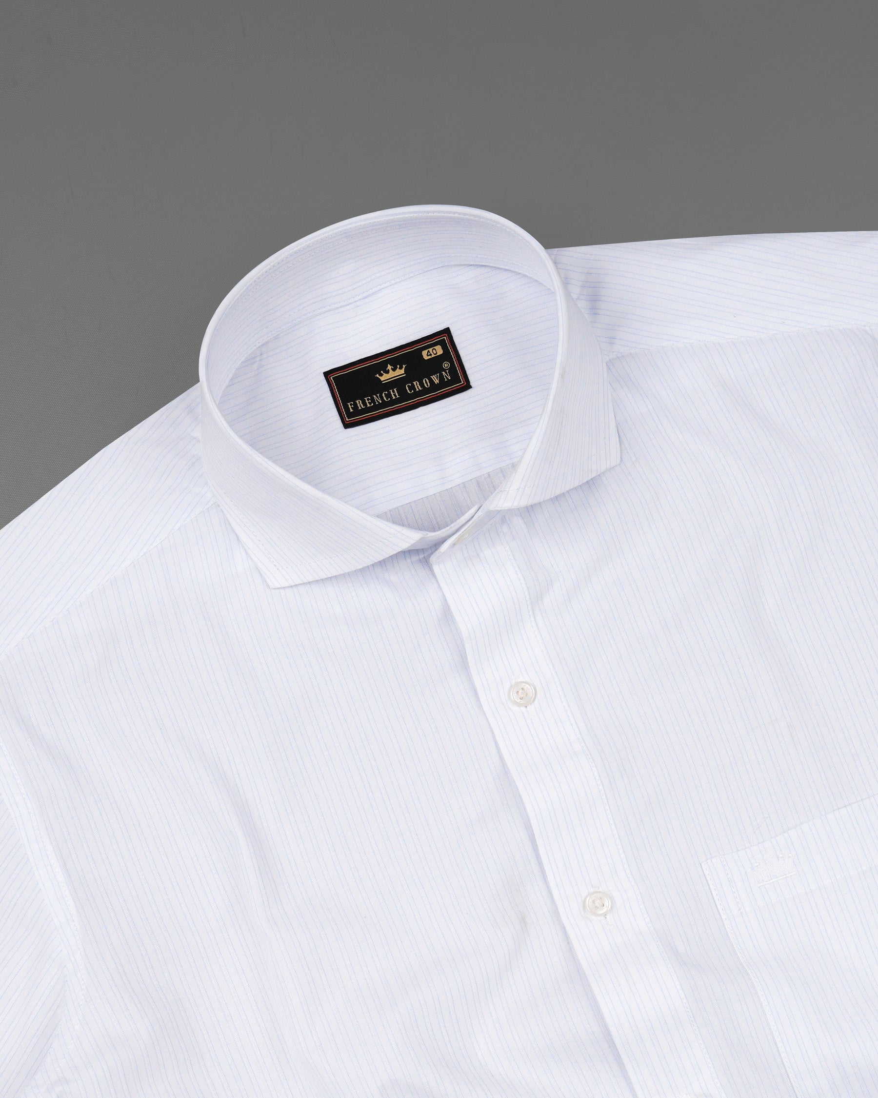 Bright White With Pin Striped Premium Cotton Shirt 7983-CA-38, 7983-CA-H-38, 7983-CA-39, 7983-CA-H-39, 7983-CA-40, 7983-CA-H-40, 7983-CA-42, 7983-CA-H-42, 7983-CA-44, 7983-CA-H-44, 7983-CA-46, 7983-CA-H-46, 7983-CA-48, 7983-CA-H-48, 7983-CA-50, 7983-CA-H-50, 7983-CA-52, 7983-CA-H-52