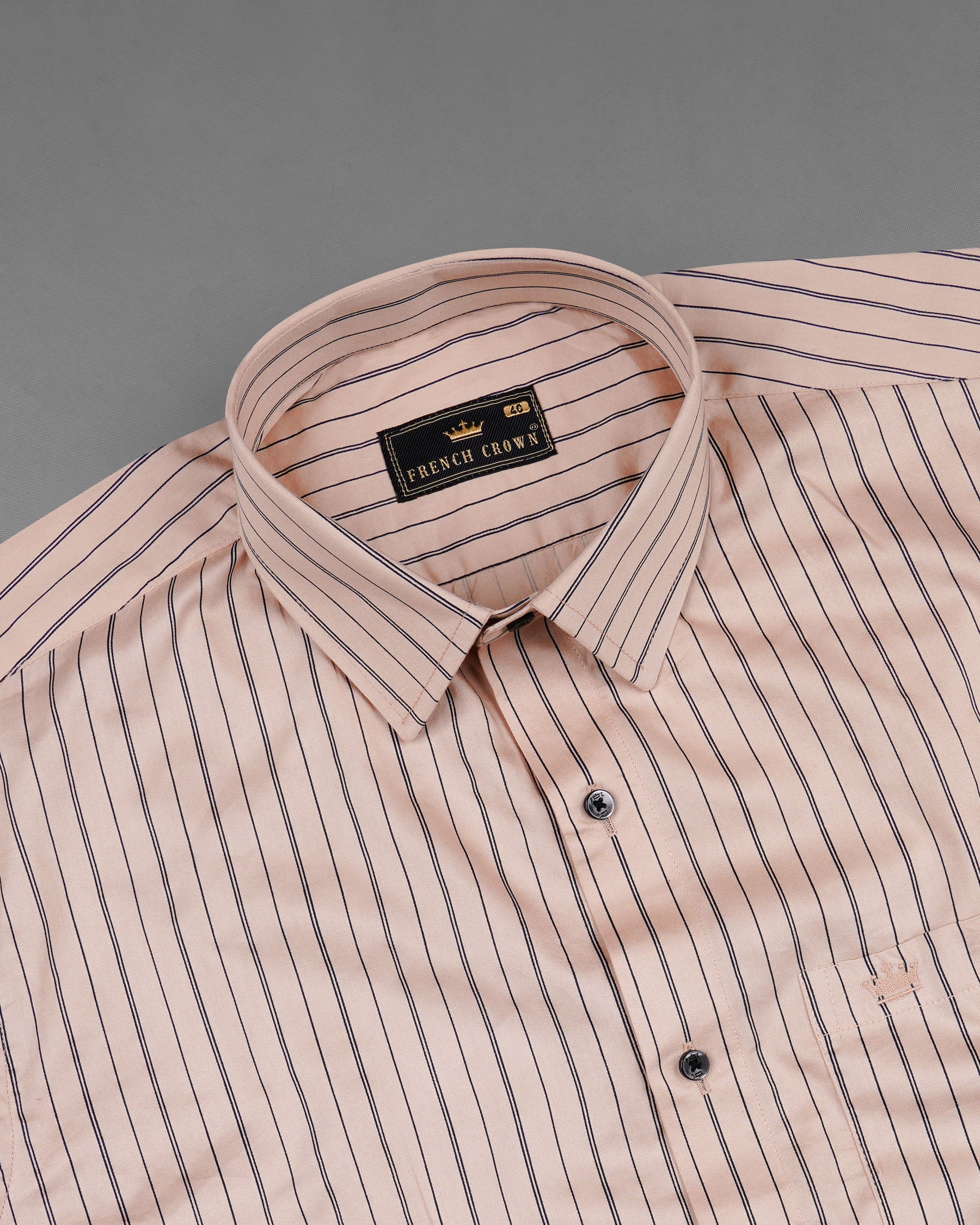 Timberwolf Brown with Black Striped Super Soft Premium Cotton Shirt 8002-BLK,8002-BLK-H-38,8002-BLK-39,8002-BLK-H-39,8002-BLK-40,8002-BLK-H-40,8002-BLK-42,8002-BLK-H-42,8002-BLK-44,8002-BLK-H-44,8002-BLK-46,8002-BLK-H-46,8002-BLK-48,8002-BLK-H-48,8002-BLK-50,8002-BLK-H-50,8002-BLK-52,8002-BLK-H-52