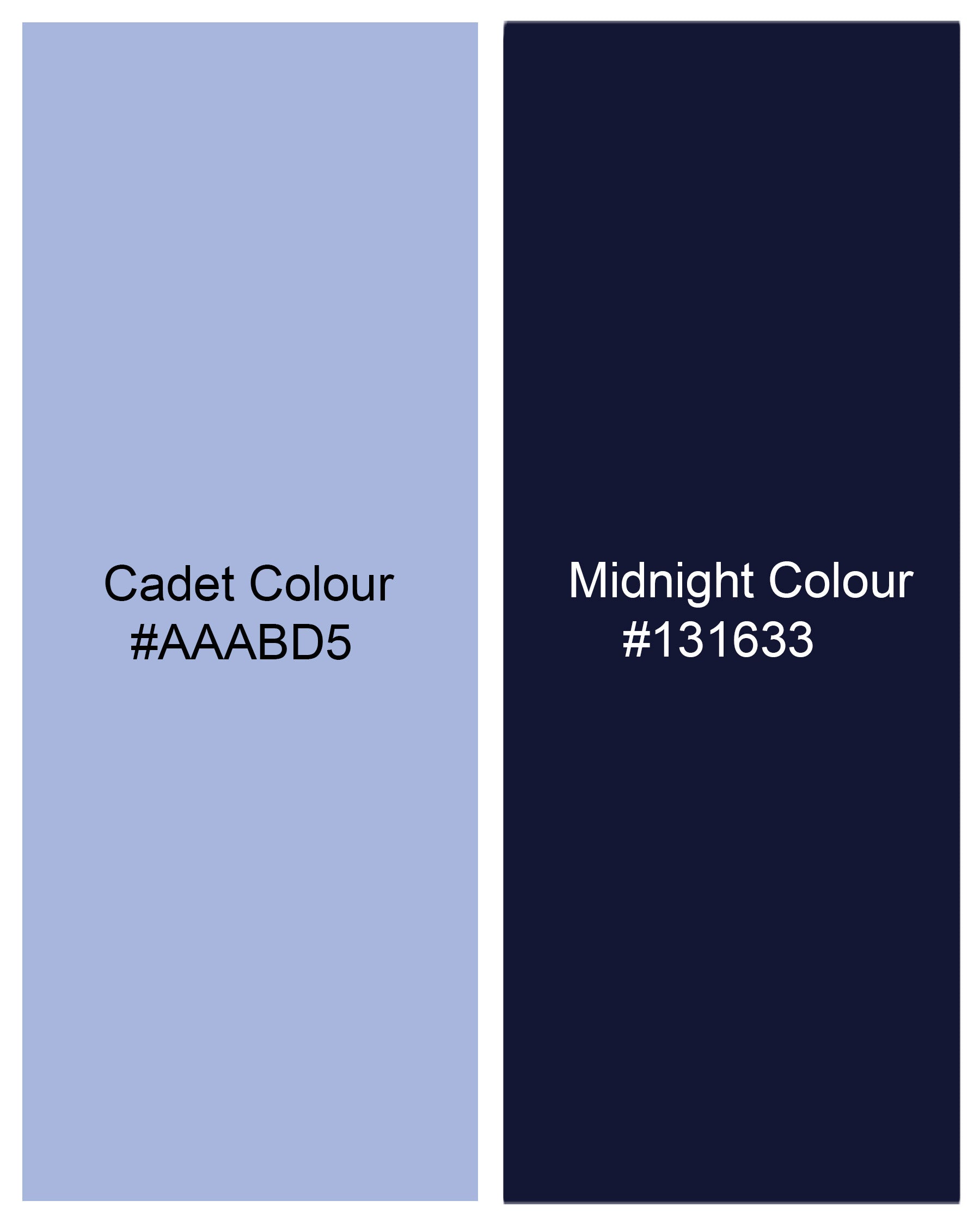 Cadet Blue and Midnight Navy Blue Twill Premium Cotton Designer Shirt          8044-P140-38, 8044-P140-39, 8044-P140-40, 8044-P140-42, 8044-P140-44, 8044-P140-46, 8044-P140-48, 8044-P140-50, 8044-P140-52