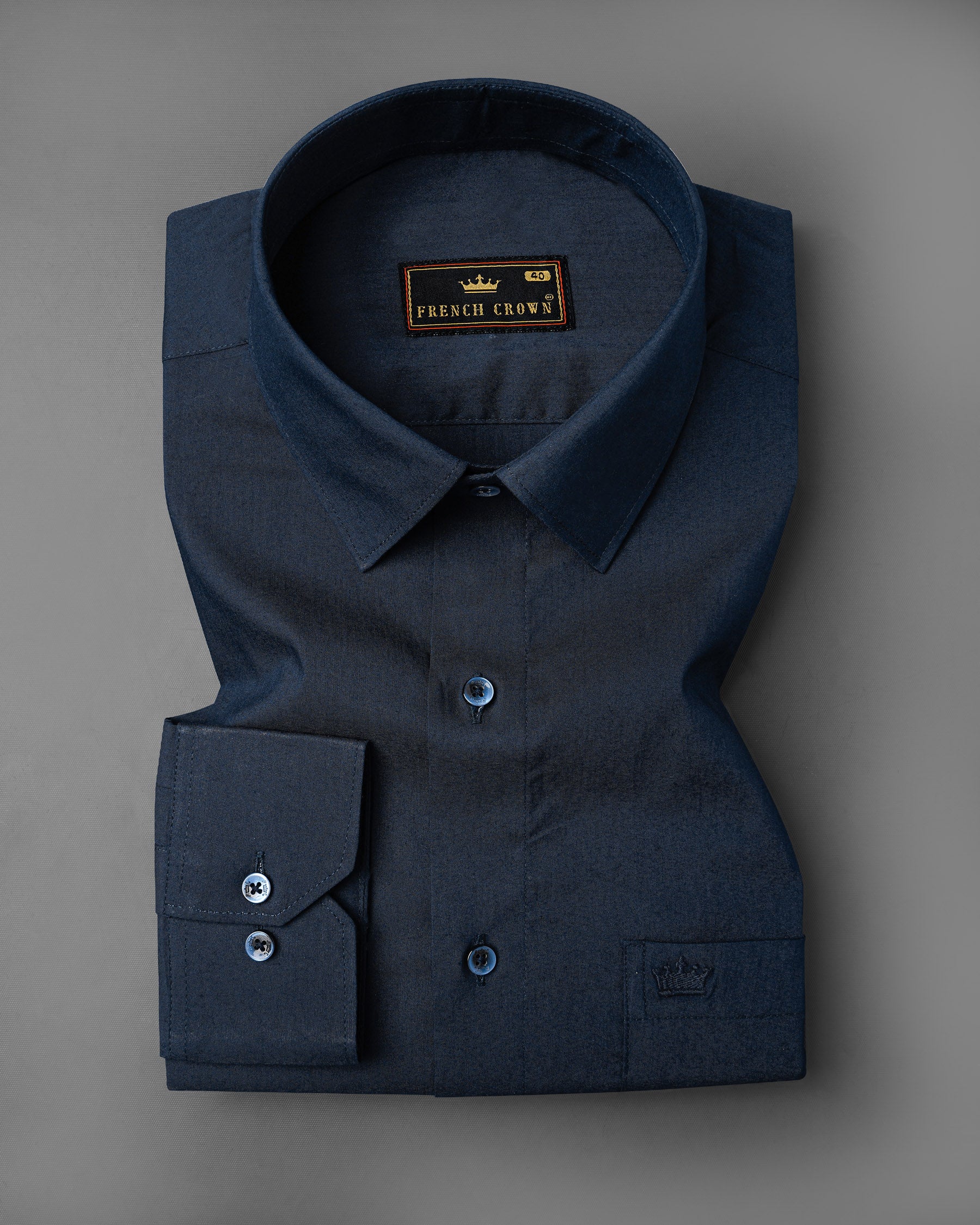 Firefly Navy Blue Premium Cotton Shirt 8055-BLE-38, 8055-BLE-H-38, 8055-BLE-39, 8055-BLE-H-39, 8055-BLE-40, 8055-BLE-H-40, 8055-BLE-42, 8055-BLE-H-42, 8055-BLE-44, 8055-BLE-H-44, 8055-BLE-46, 8055-BLE-H-46, 8055-BLE-48, 8055-BLE-H-48, 8055-BLE-50, 8055-BLE-H-50, 8055-BLE-52, 8055-BLE-H-52