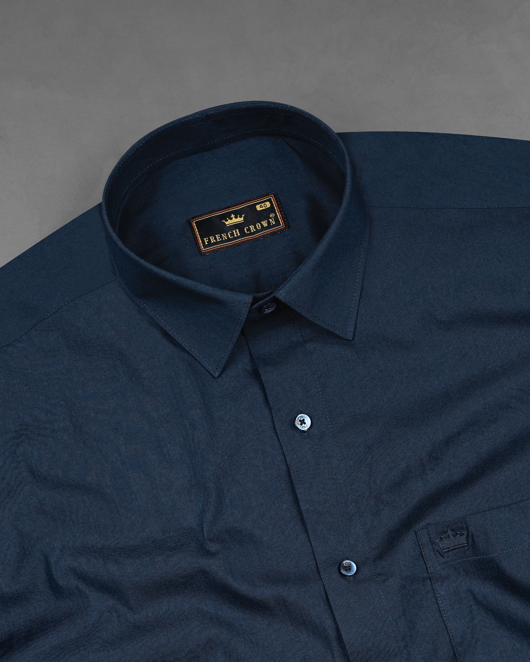 Firefly Navy Blue Premium Cotton Shirt 8055-BLE-38, 8055-BLE-H-38, 8055-BLE-39, 8055-BLE-H-39, 8055-BLE-40, 8055-BLE-H-40, 8055-BLE-42, 8055-BLE-H-42, 8055-BLE-44, 8055-BLE-H-44, 8055-BLE-46, 8055-BLE-H-46, 8055-BLE-48, 8055-BLE-H-48, 8055-BLE-50, 8055-BLE-H-50, 8055-BLE-52, 8055-BLE-H-52