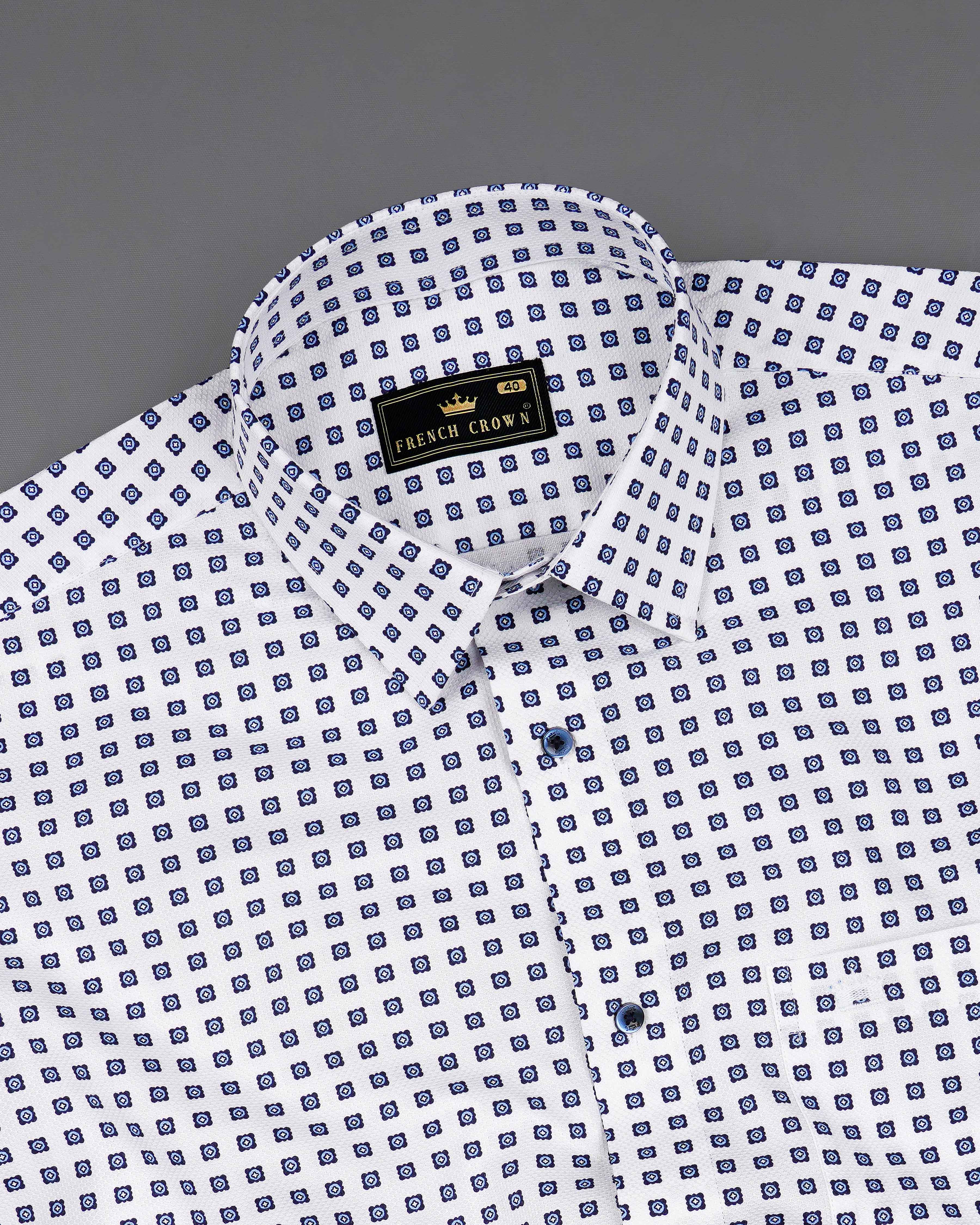 Bright White with Ebony Clay Navy Blue Box Dobby Textured Premium Giza Cotton Shirt 8064-BLE-38, 8064-BLE-H-38, 8064-BLE-39, 8064-BLE-H-39, 8064-BLE-40, 8064-BLE-H-40, 8064-BLE-42, 8064-BLE-H-42, 8064-BLE-44, 8064-BLE-H-44, 8064-BLE-46, 8064-BLE-H-46, 8064-BLE-48, 8064-BLE-H-48, 8064-BLE-50, 8064-BLE-H-50, 8064-BLE-52, 8064-BLE-H-52